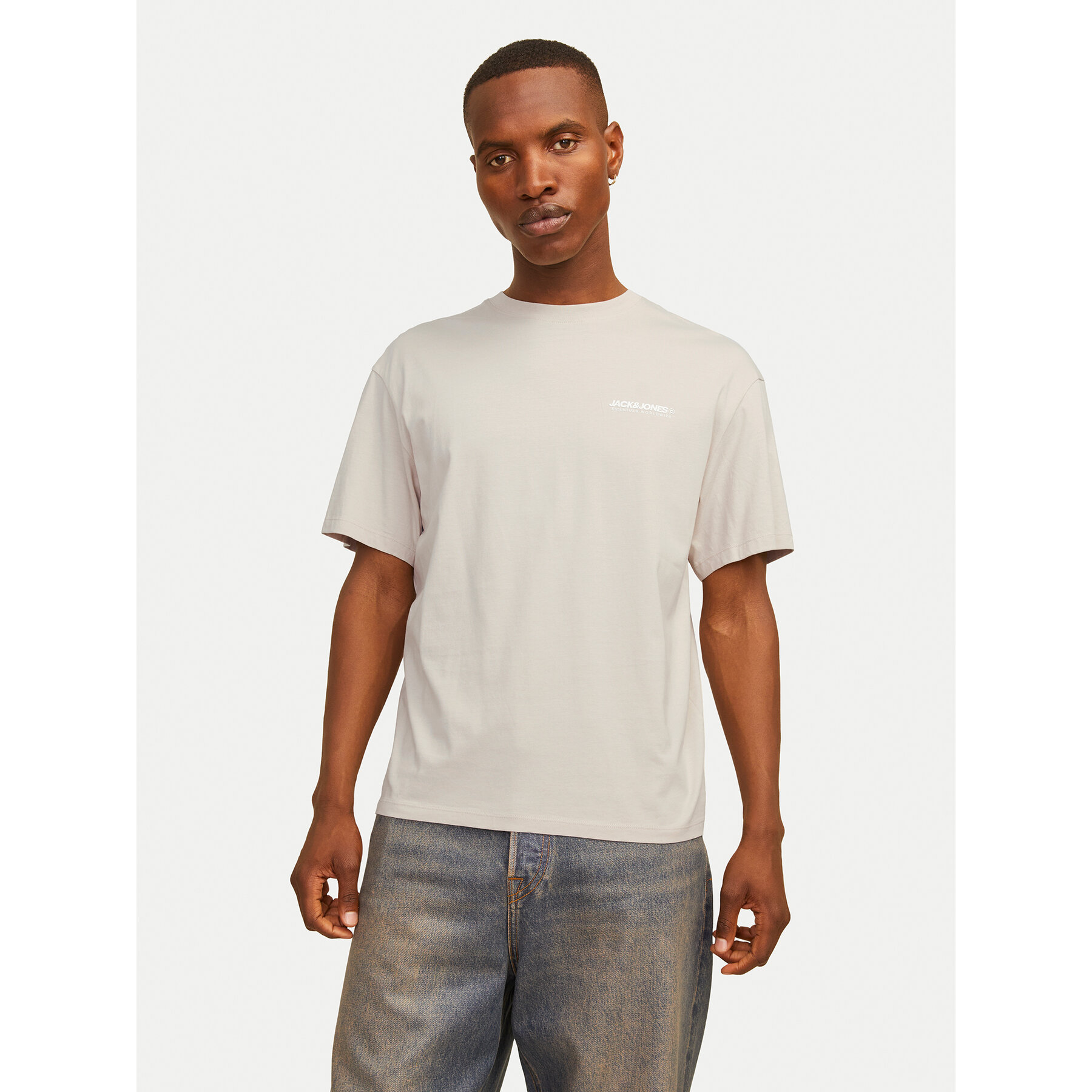 Jack & Jones T-Shirt Legacy 12256589 Beżowy Relaxed Fit