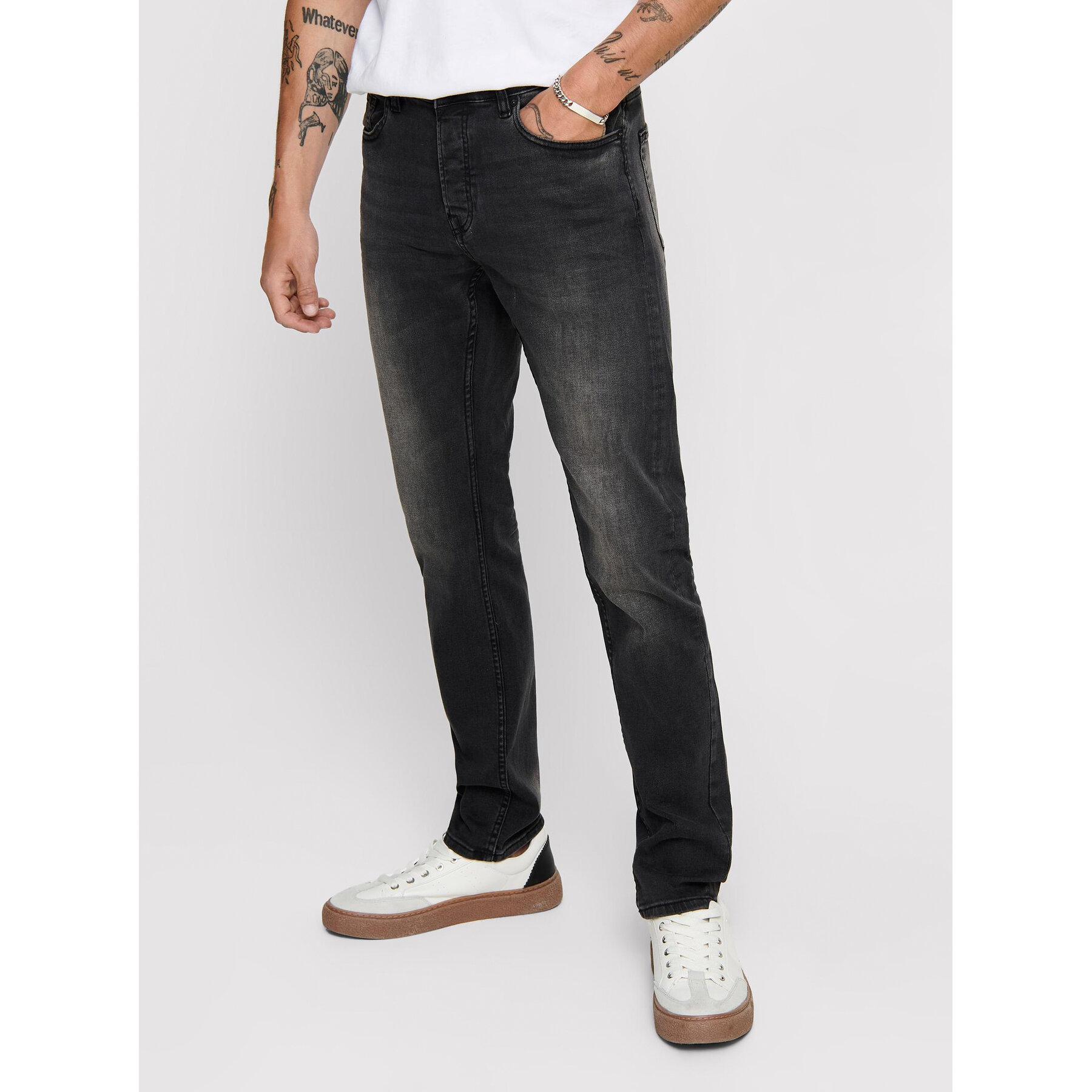 Only & Sons Jeansy Loom 22010447 Czarny Slim Fit