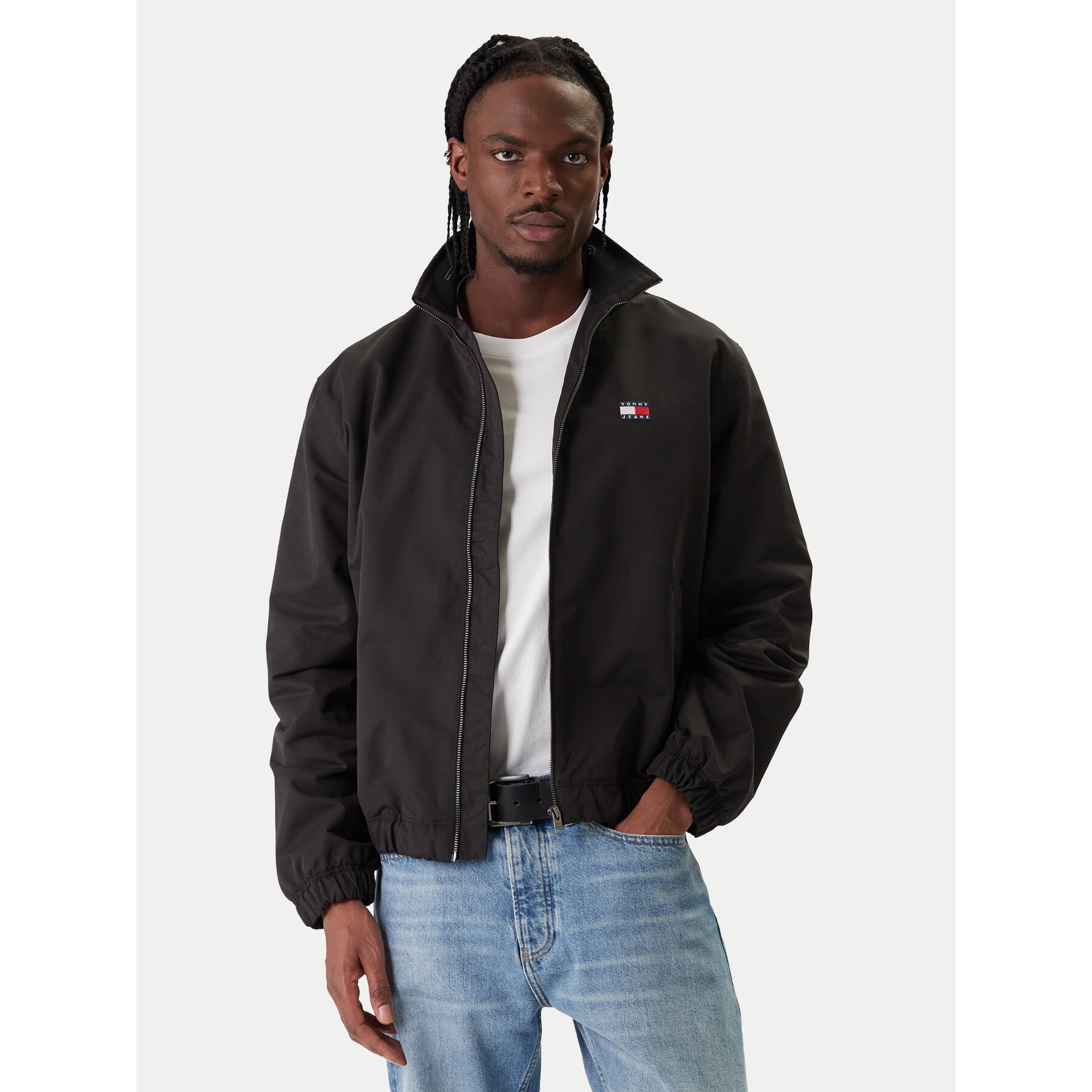 Tommy Jeans Kurtka przejściowa Essential DM0DM22720 Czarny Regular Fit