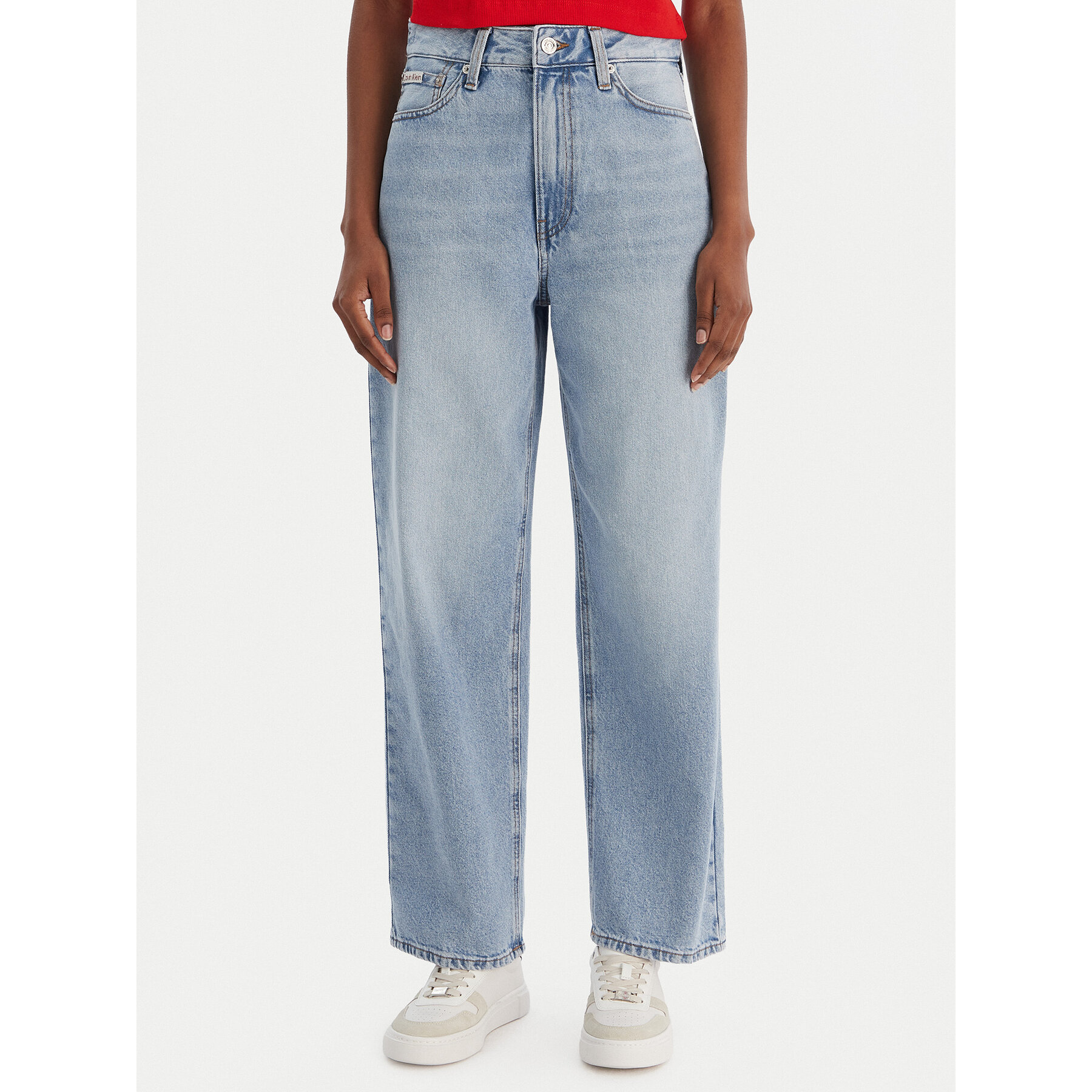 Calvin Klein Jeans Jeansy Eu Barrel LV047E628G Niebieski Barrel Fit