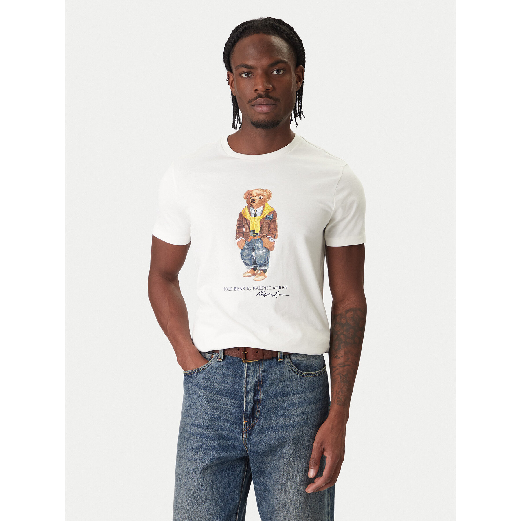 Polo Ralph Lauren T-Shirt 710P07346001 Biały Regular Fit