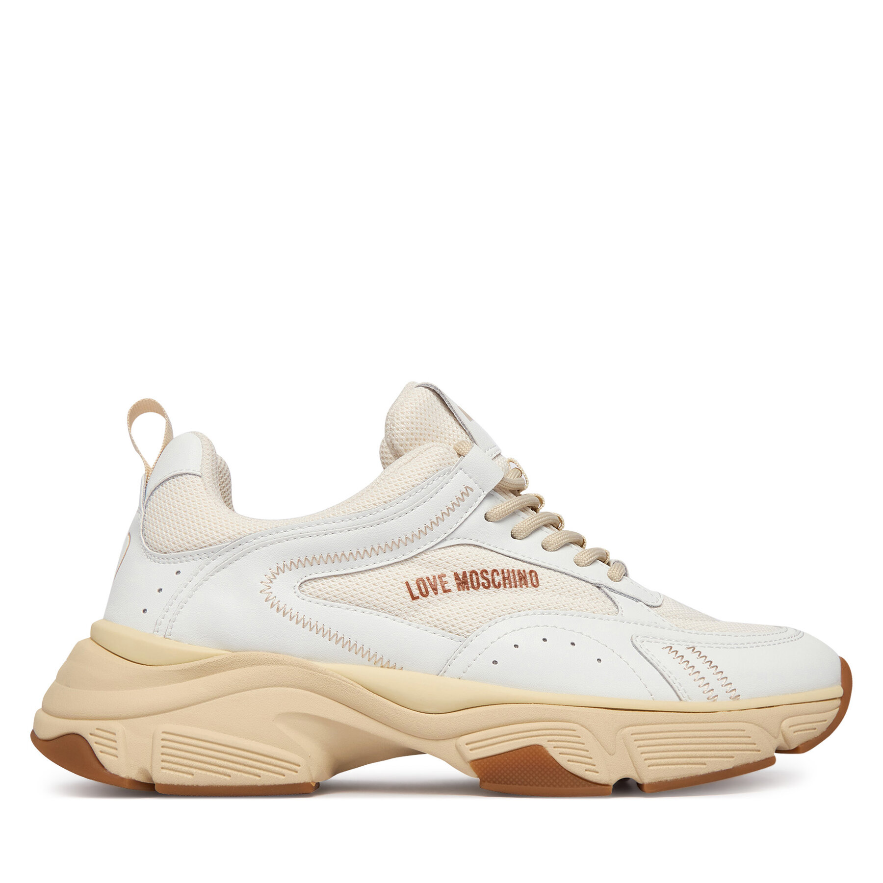 LOVE MOSCHINO Sneakersy JA15426G1OIQ411A Biały