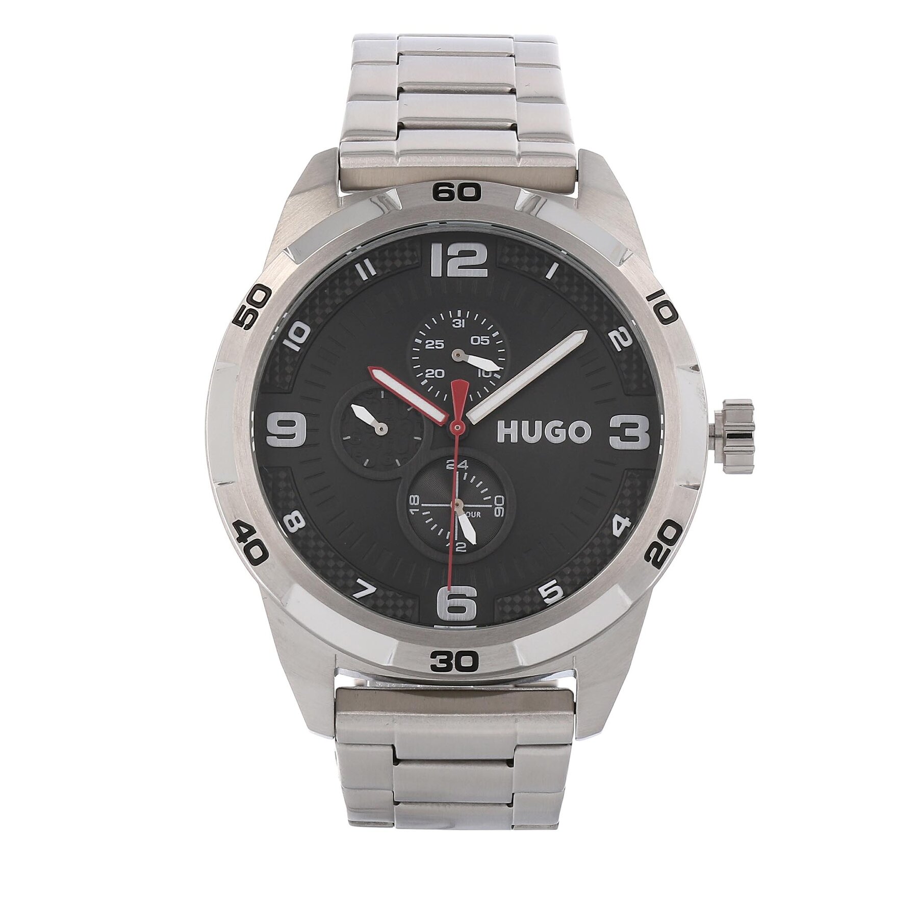 Hugo Zegarek Grip 1530276 Srebrny