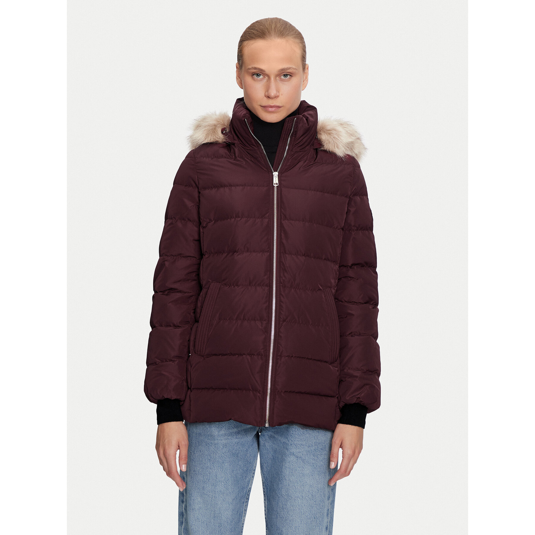 Tommy Hilfiger Kurtka puchowa WW0WW43600 Fioletowy Regular Fit