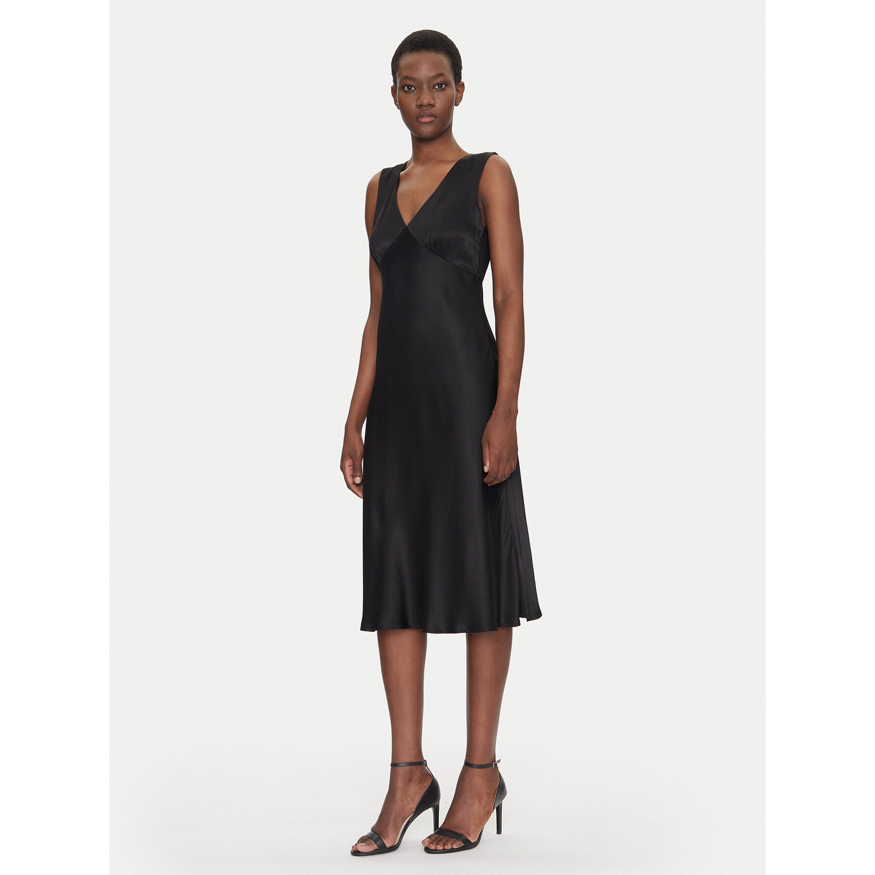 Fracomina Sukienka koktajlowa FS25SD2004W73201 Czarny Slim Fit