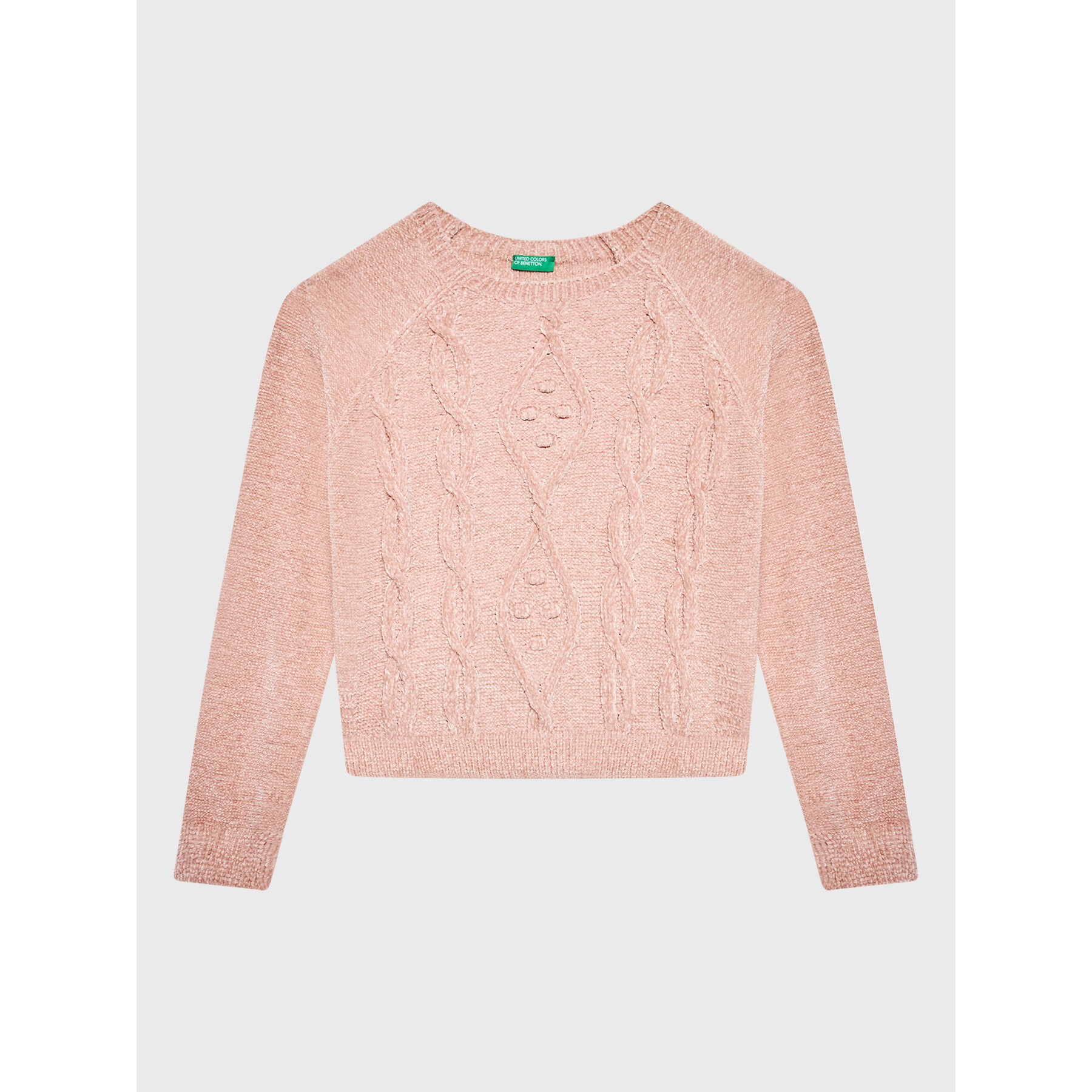 United Colors Of Benetton Sweter 1027C101P Różowy Regular Fit