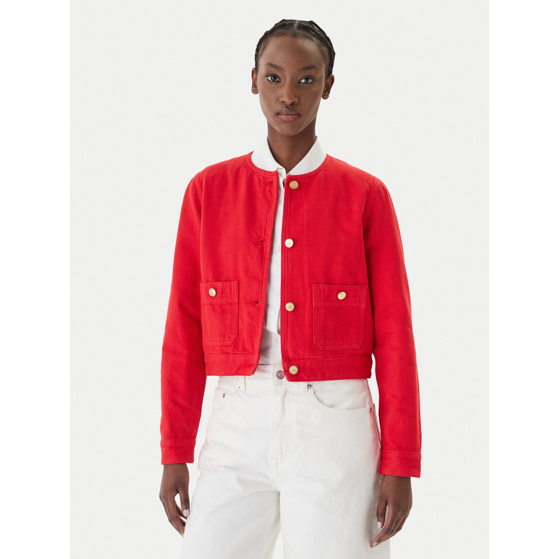 Tommy Hilfiger Kurtka jeansowa WW0WW48591 Pomarańczowy Regular Fit