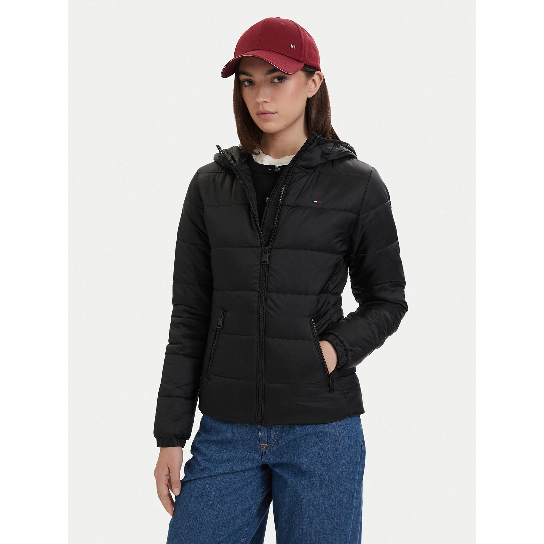 Tommy Jeans Kurtka przejściowa DW0DW20959 Czarny Slim Fit