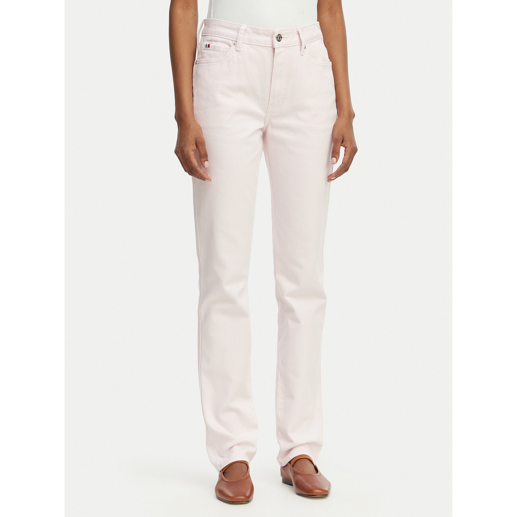 Tommy Hilfiger Jeansy WW0WW48579 Różowy jasny Slim Fit