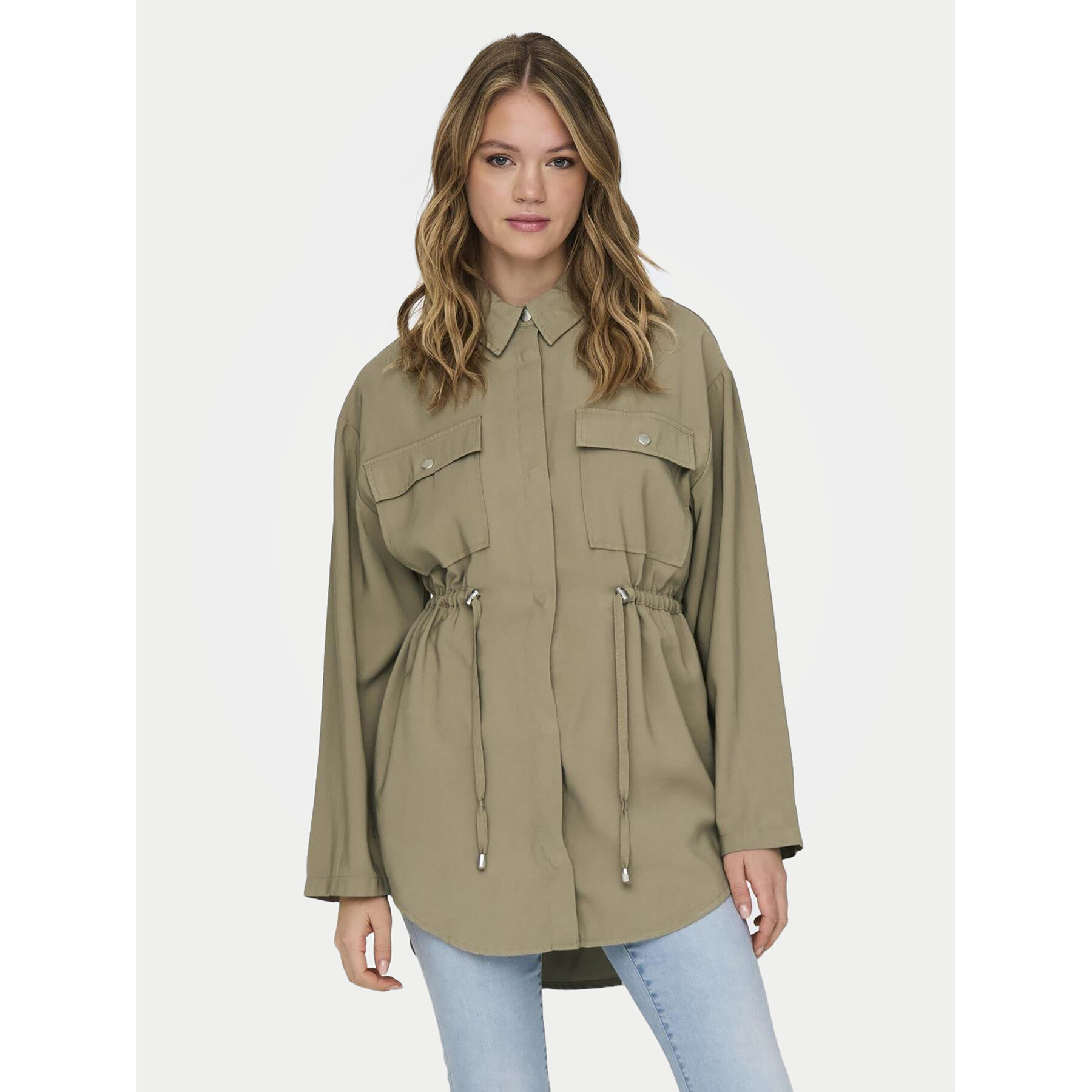 ONLY Kurtka przejściowa Nadine 15308614 Khaki Regular Fit