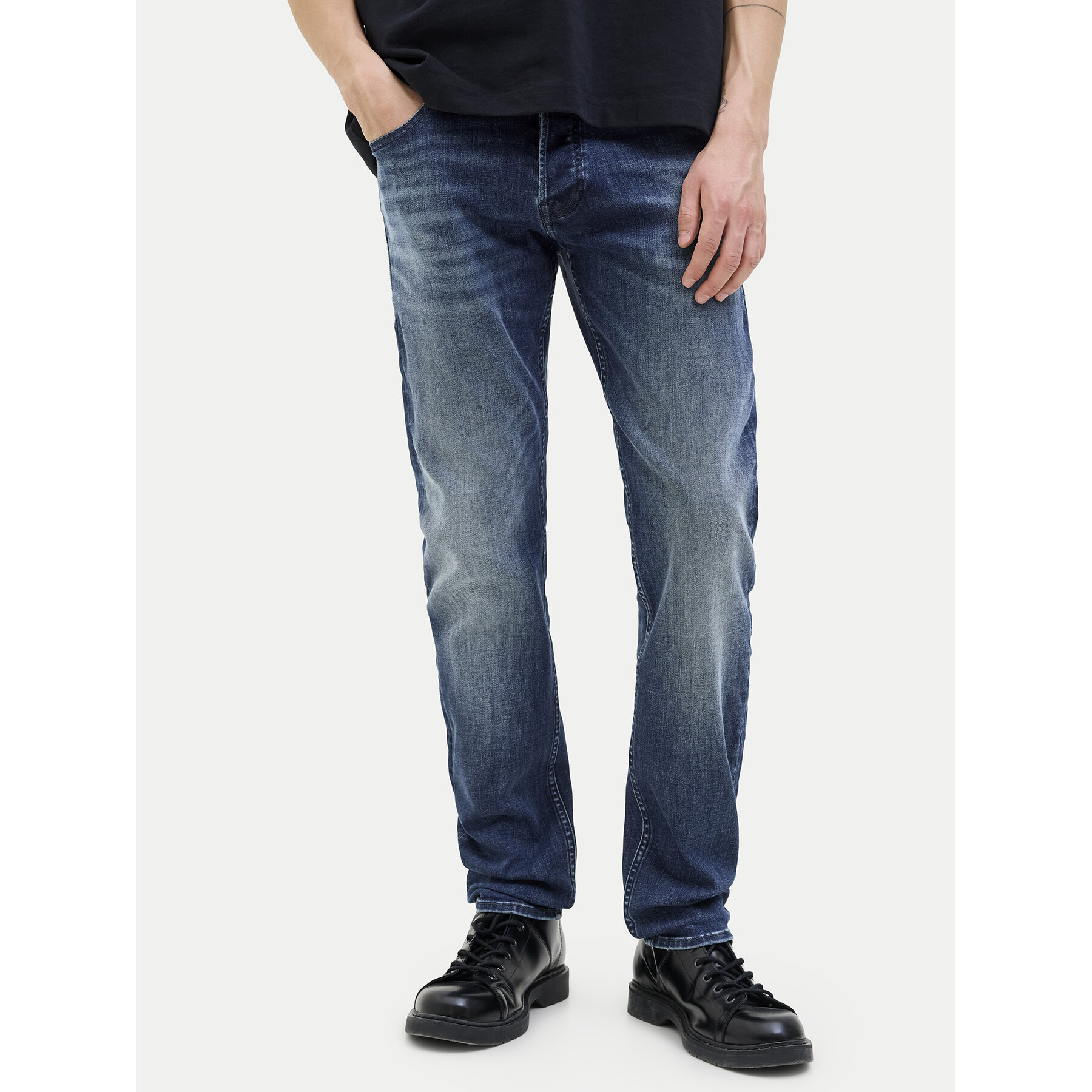 Jack & Jones Jeansy Glenn Original 12278144 Granatowy Slim Fit