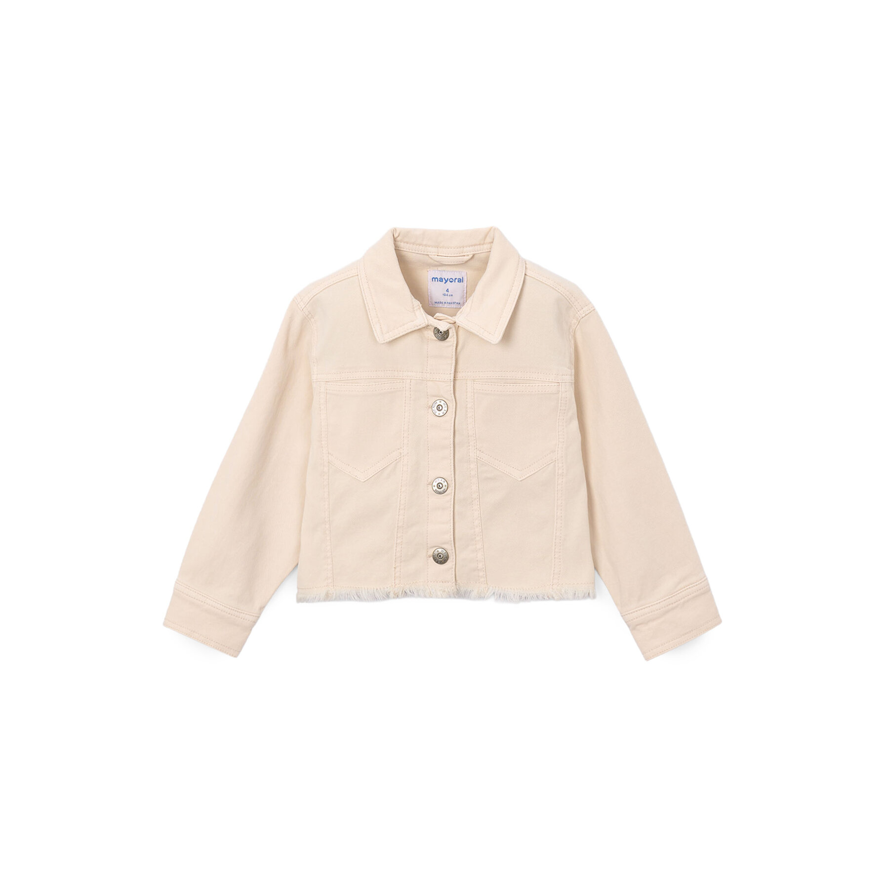 Mayoral Kurtka jeansowa 3455 Beżowy Regular Fit