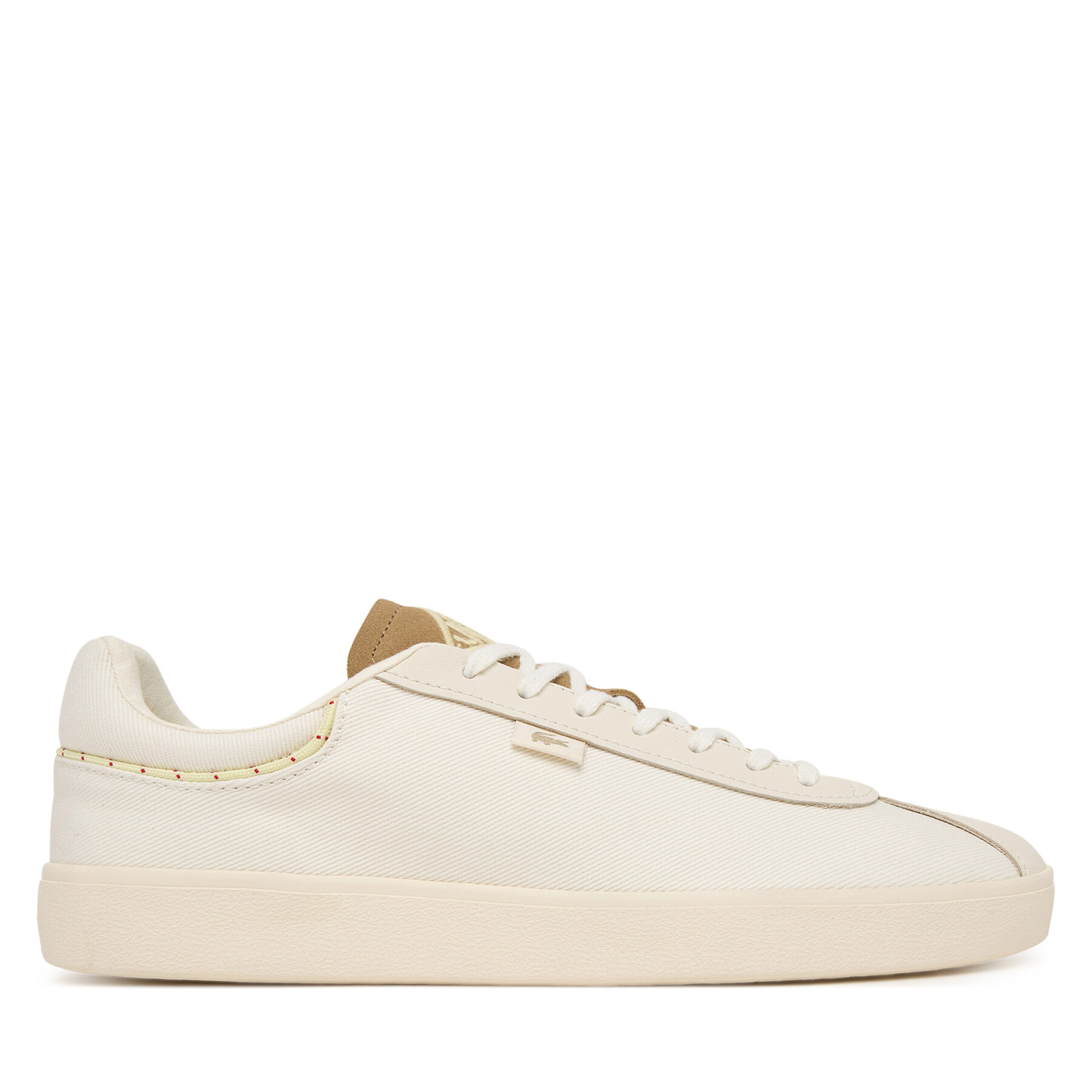 Lacoste Sneakersy Baseshot 126 51SMA0072 Kremowy