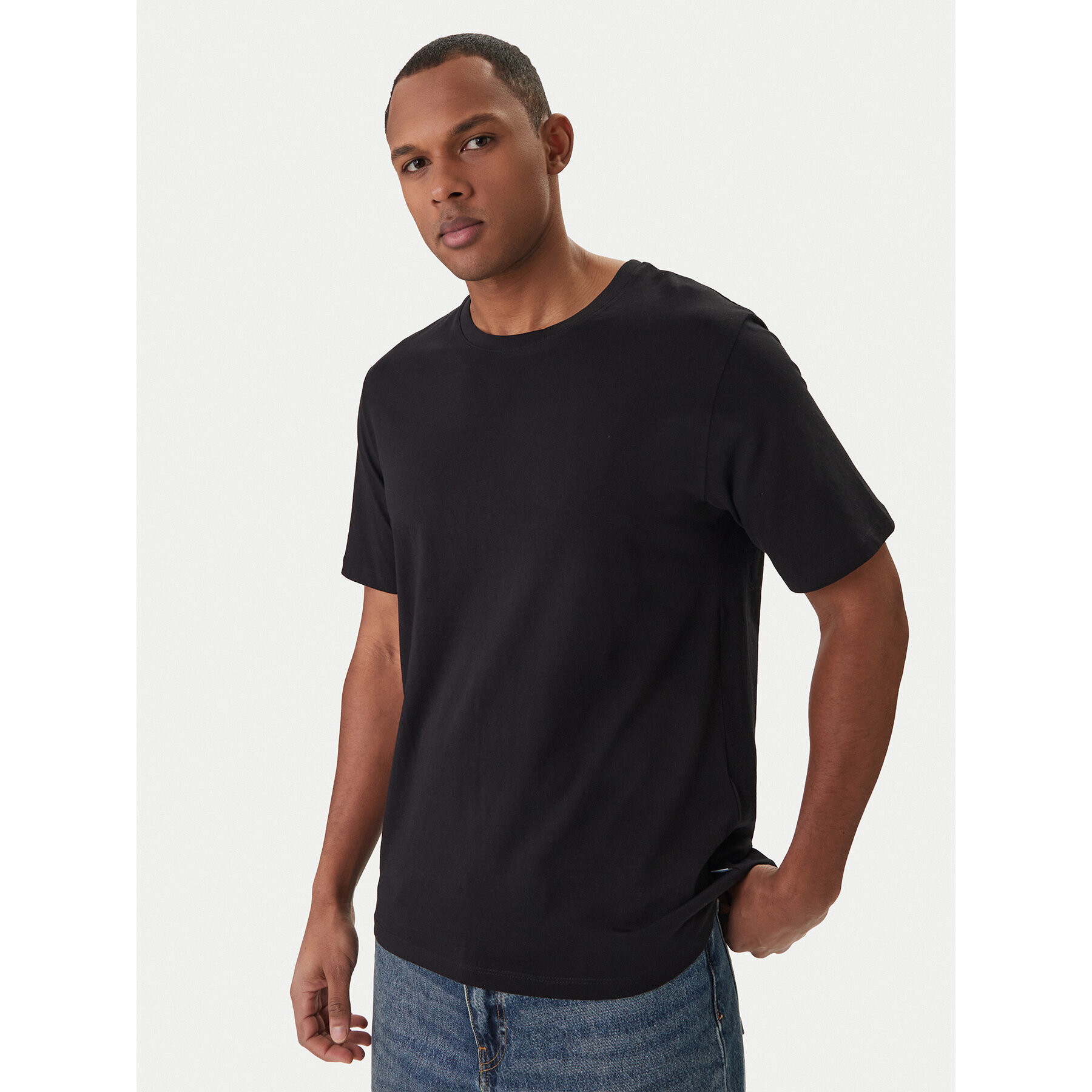 Jack & Jones T-Shirt Orrganic Basic 12156101 Czarny Slim Fit