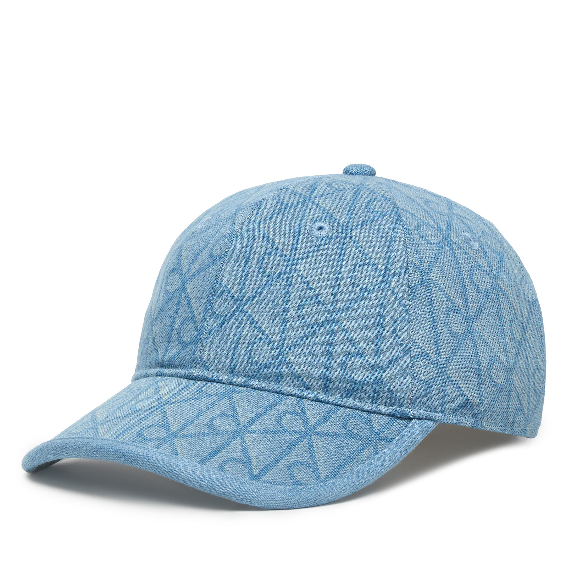 Calvin Klein Czapka z daszkiem Denim Emblem Burnout LV04F5042G Niebieski