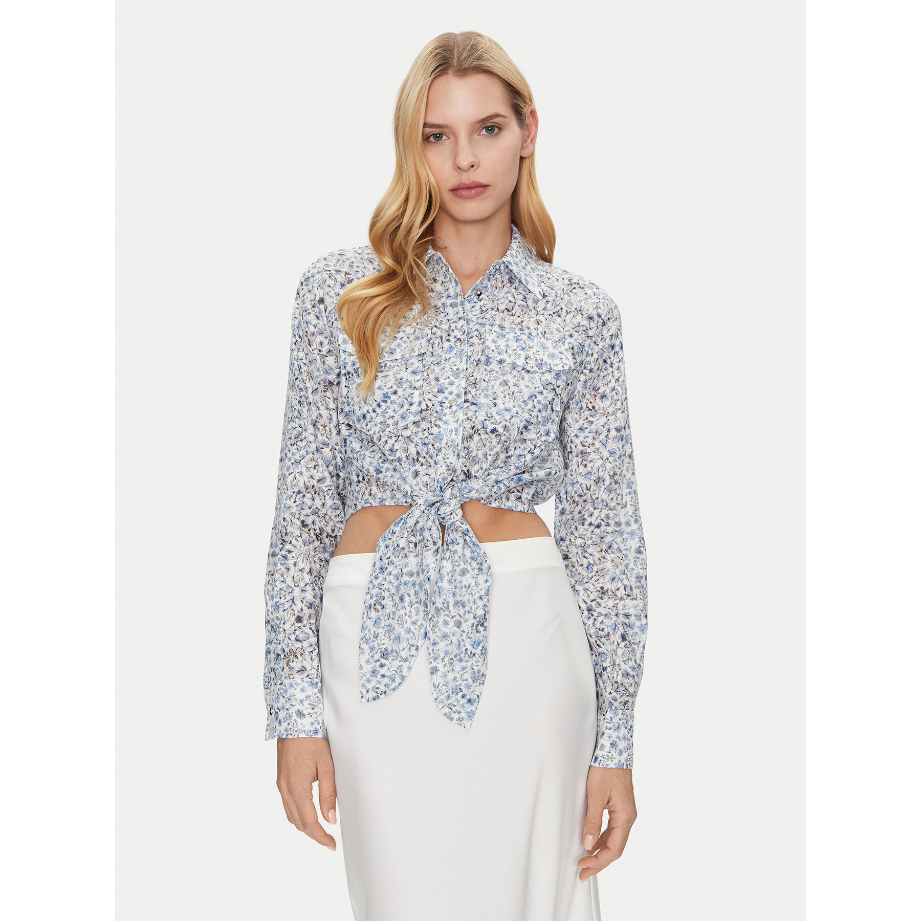 Guess Koszula W5GH03 WH4K2 Kolorowy Regular Fit