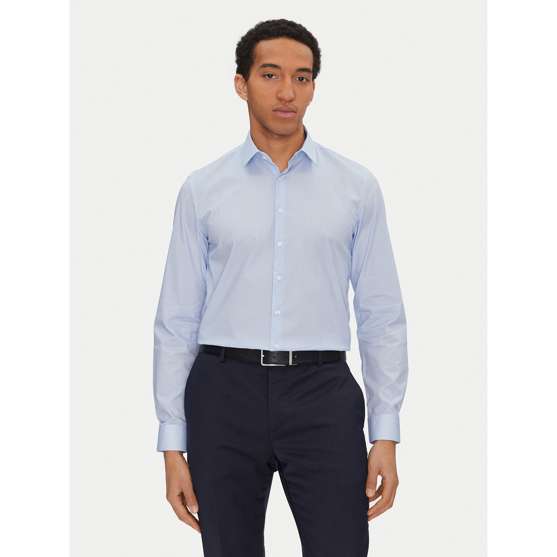 Calvin Klein Koszula K10K114312 Niebieski Slim Fit