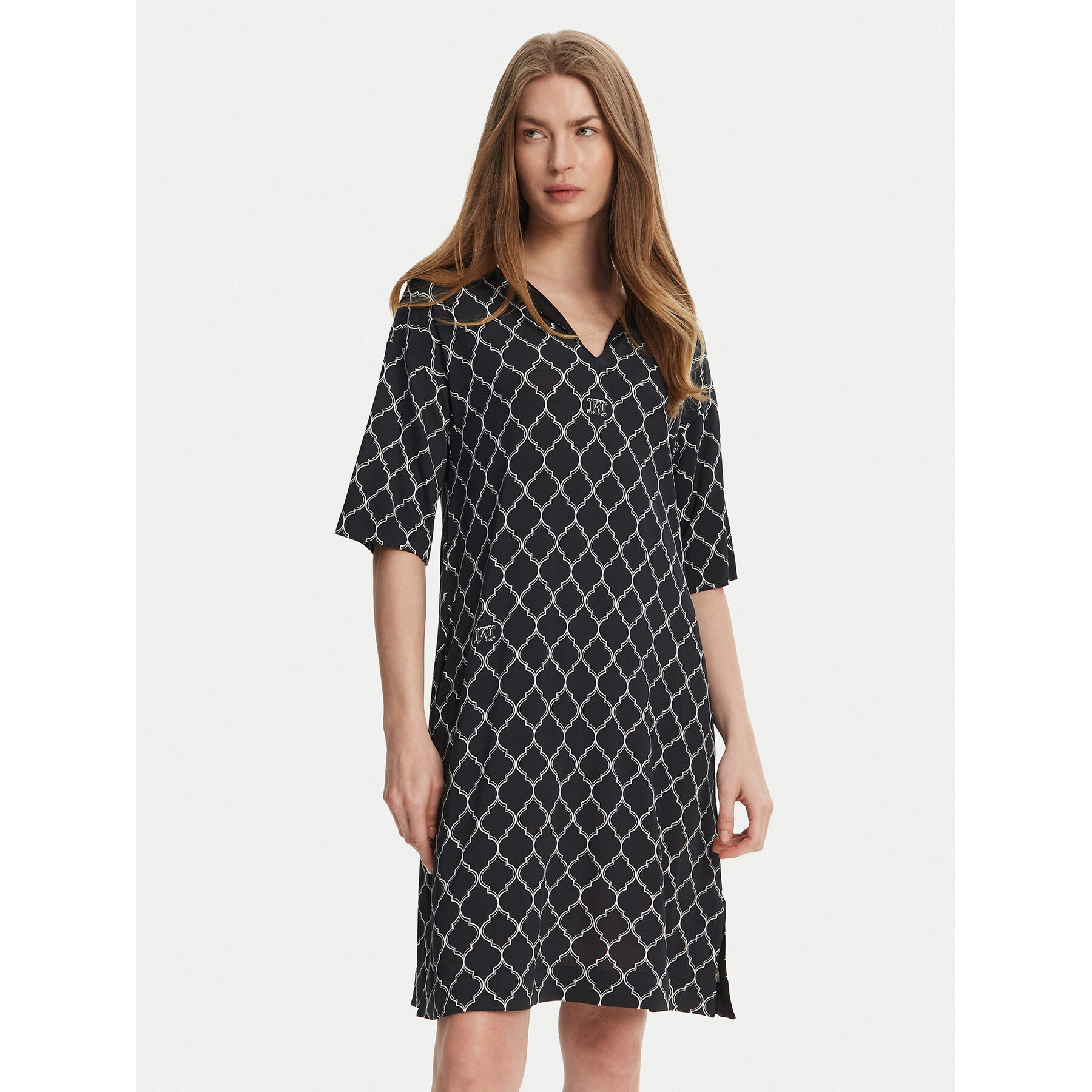 Max Mara Beachwear Sukienka codzienna Aidone 2516621079 Czarny Relaxed Fit