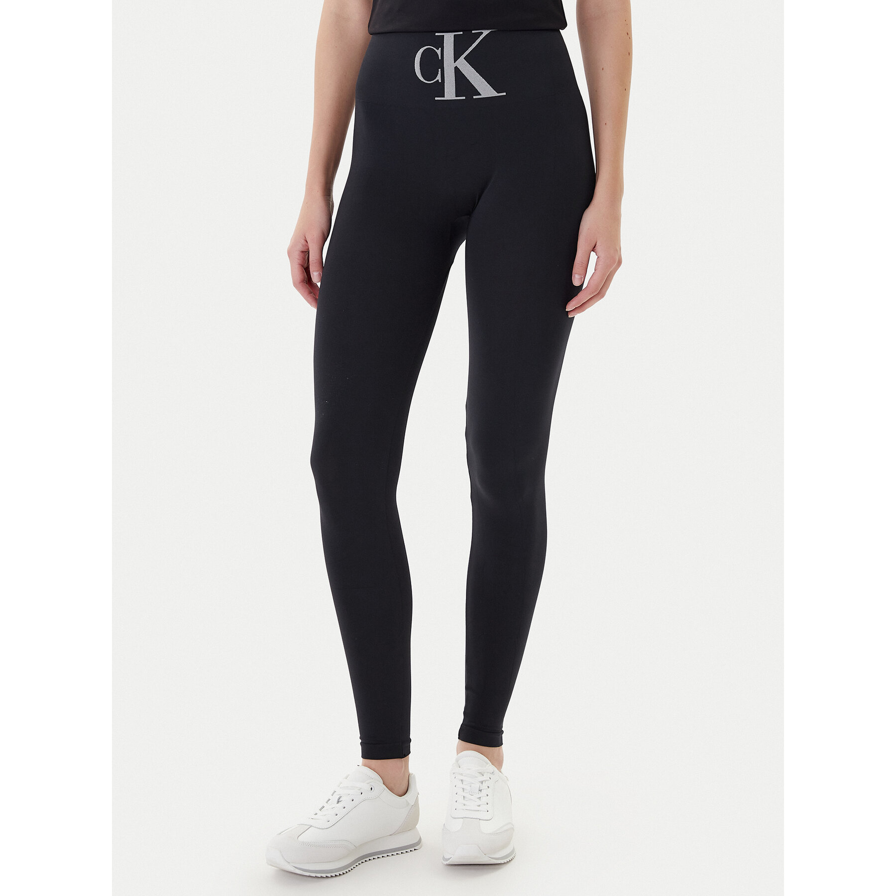 Calvin Klein Legginsy 701233380 Czarny Slim Fit