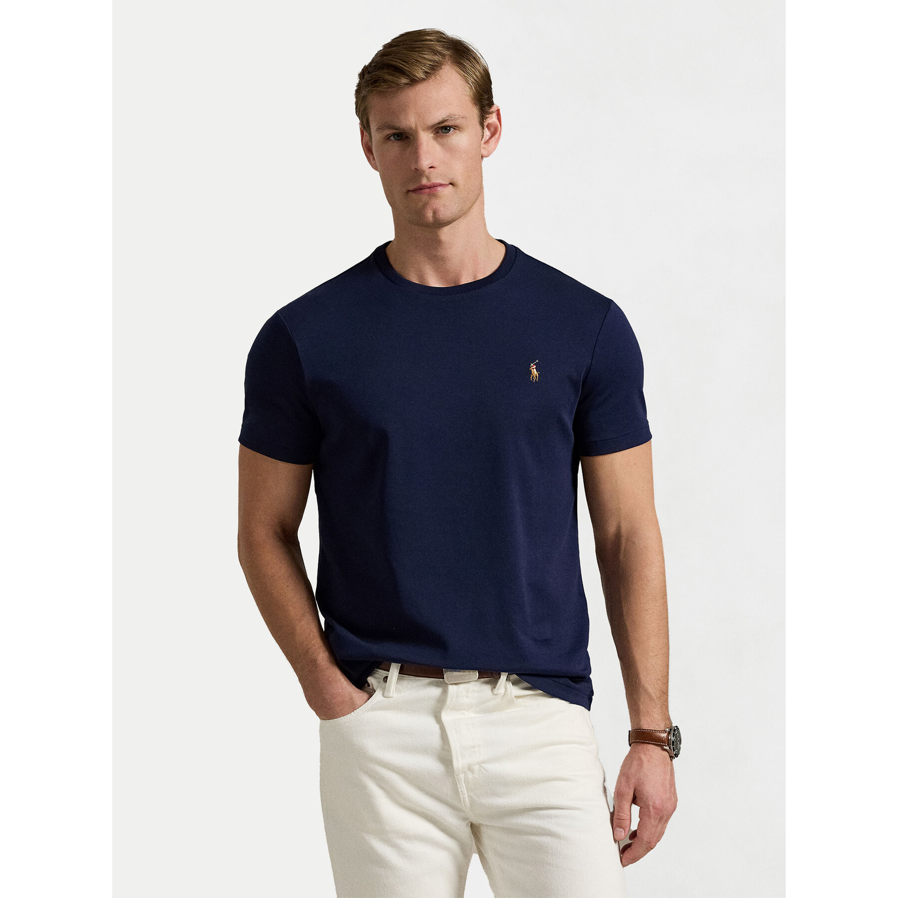 Polo Ralph Lauren T-Shirt 710740727 Granatowy Slim Fit