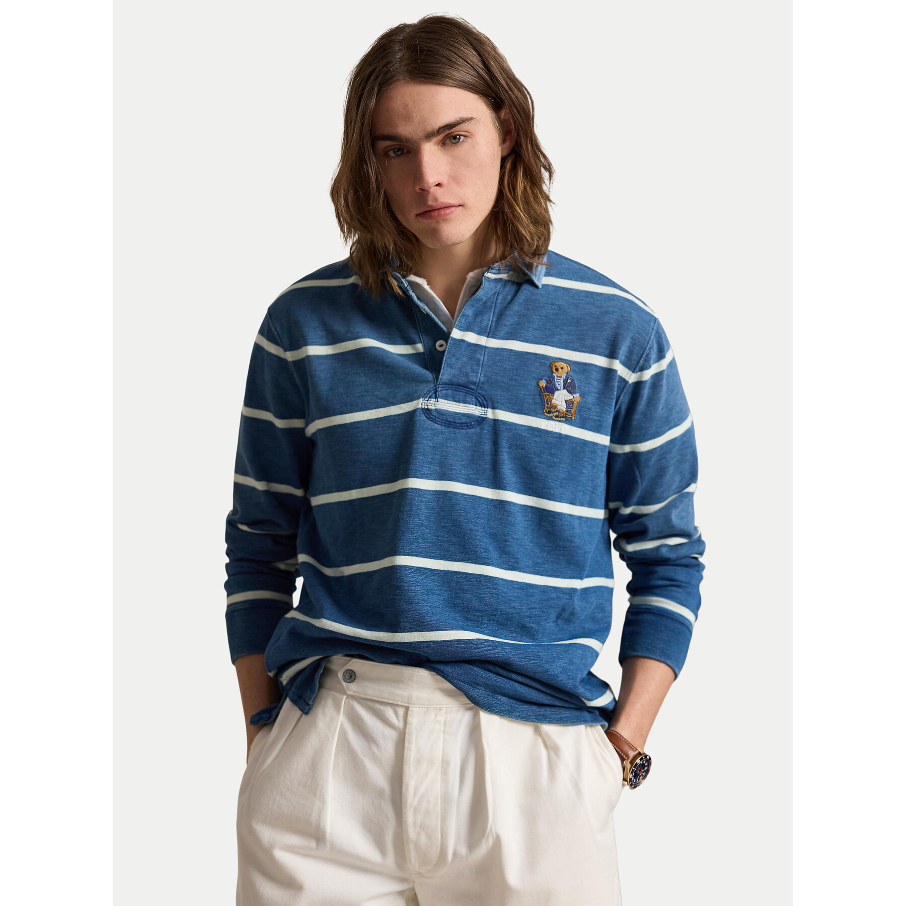 Polo Ralph Lauren Polo 710B18562001 Niebieski Regular Fit