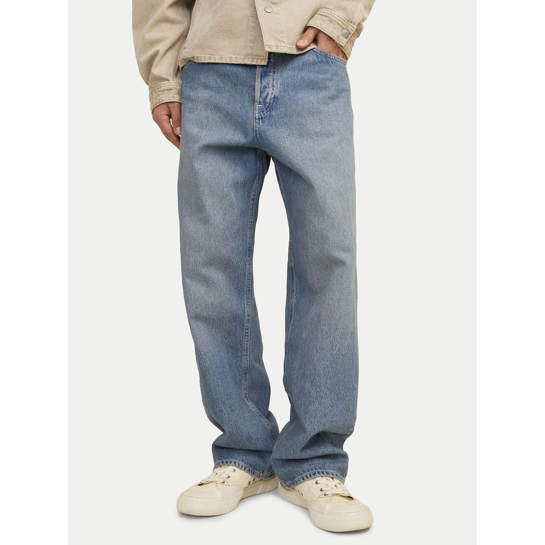 Jack & Jones Jeansy Alex 12259781 Niebieski Baggy Fit