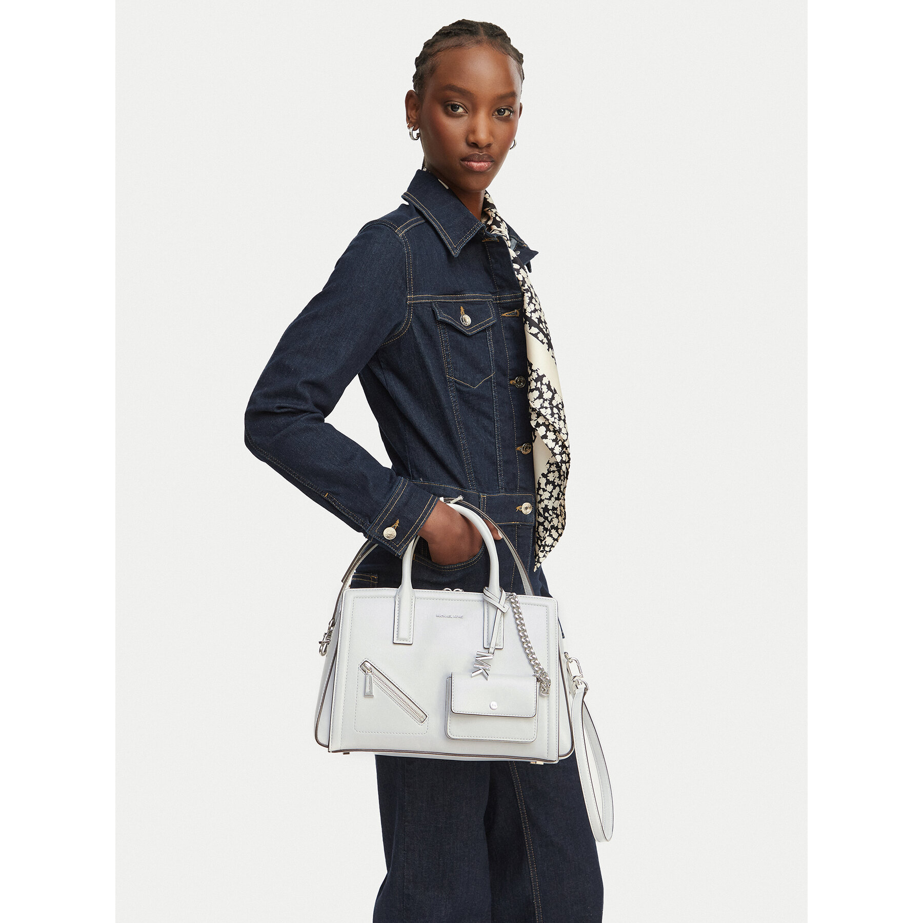 MICHAEL Michael Kors Torebka Laila 30S6S9IS2L Biały