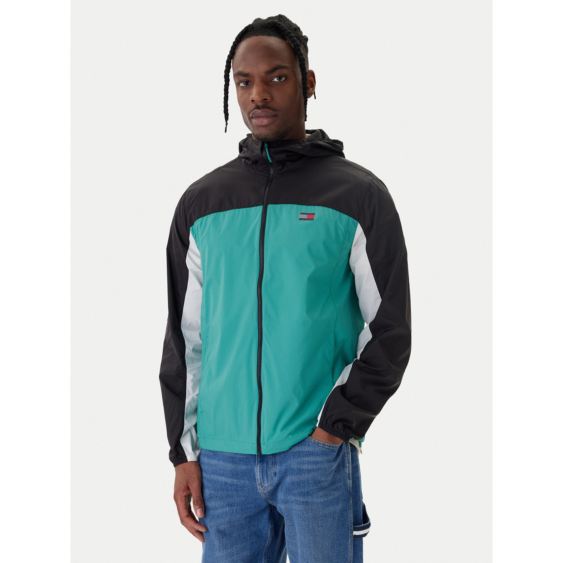 Tommy Jeans Kurtka przejściowa DM0DM23112 Zielony Regular Fit