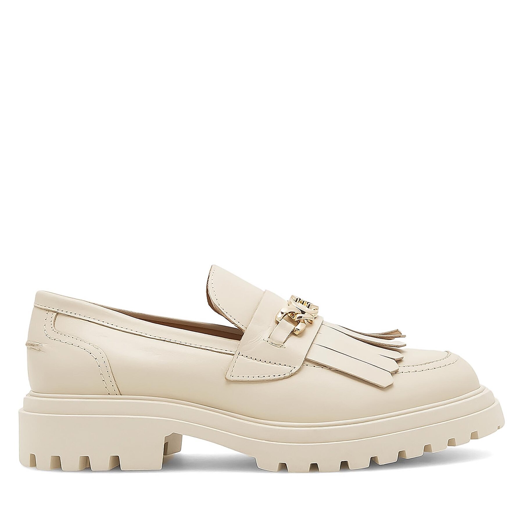 Eva Minge Loafersy ANGE-1018 Beżowy