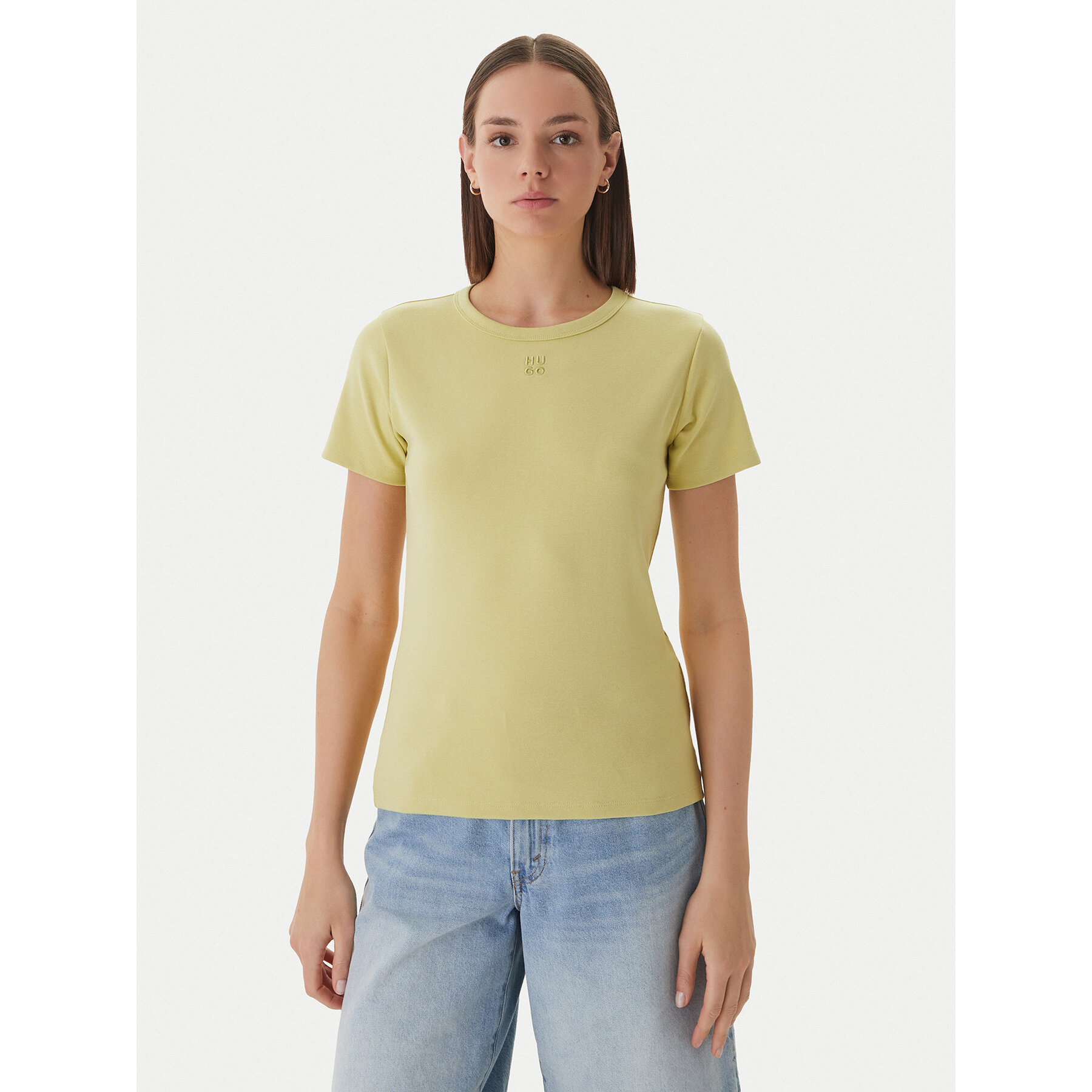 HUGO T-Shirt Deloris 50512002 Zielony jasny Regular Fit