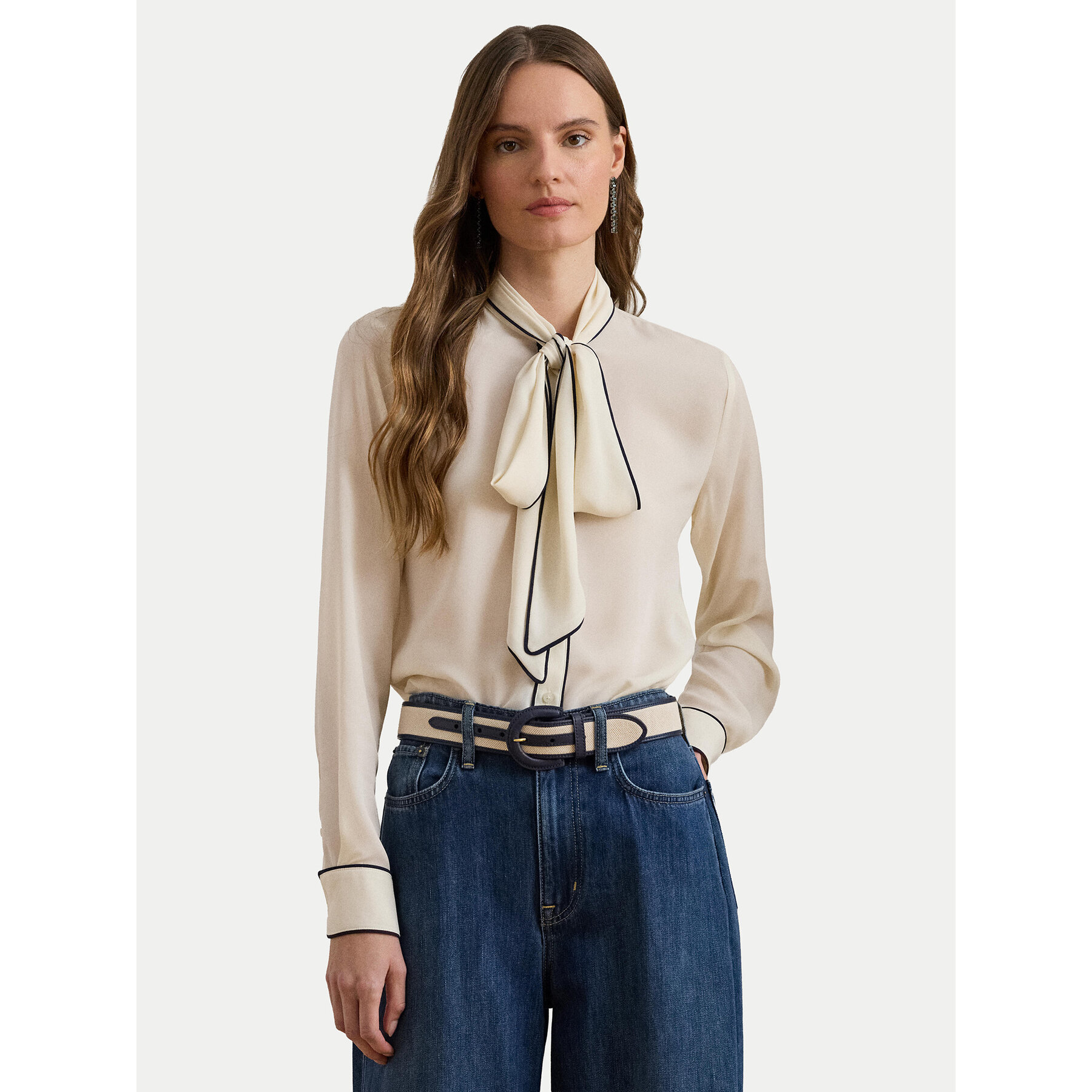 LAUREN RALPH LAUREN Koszula 200957396003 Beżowy Regular Fit