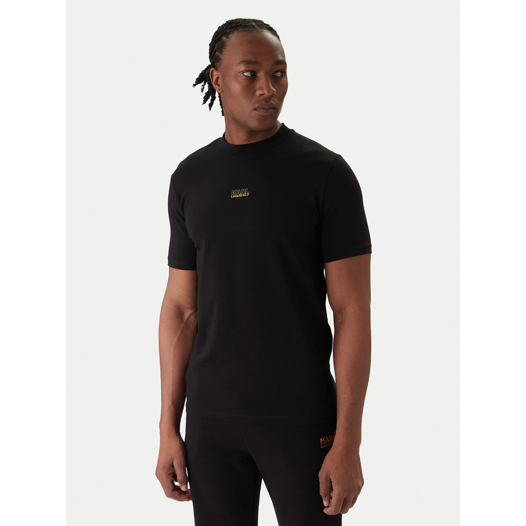 KARL LAGERFELD T-Shirt 755034 561235 Czarny Regular Fit