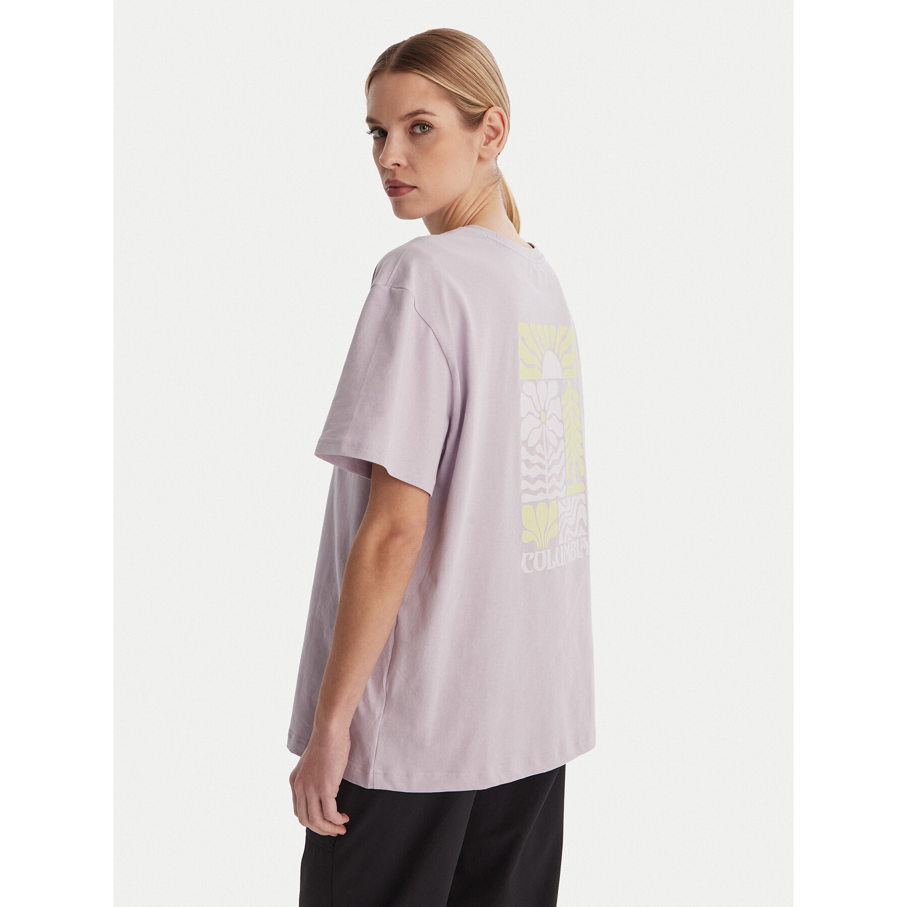 Columbia T-Shirt Rolling Bend™ 2120031 Fioletowy Oversize