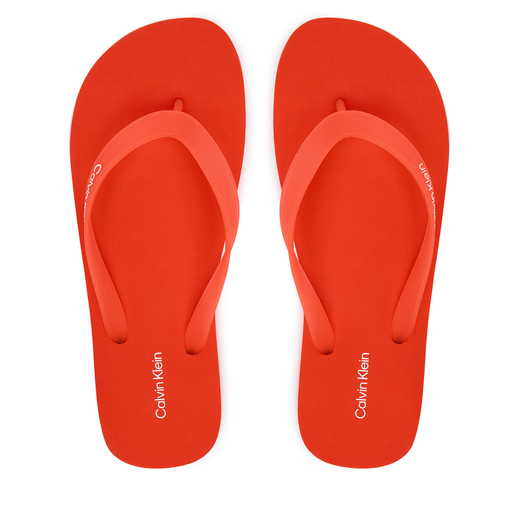 Calvin Klein Japonki Logo Strap HM0HM02105 Pomarańczowy