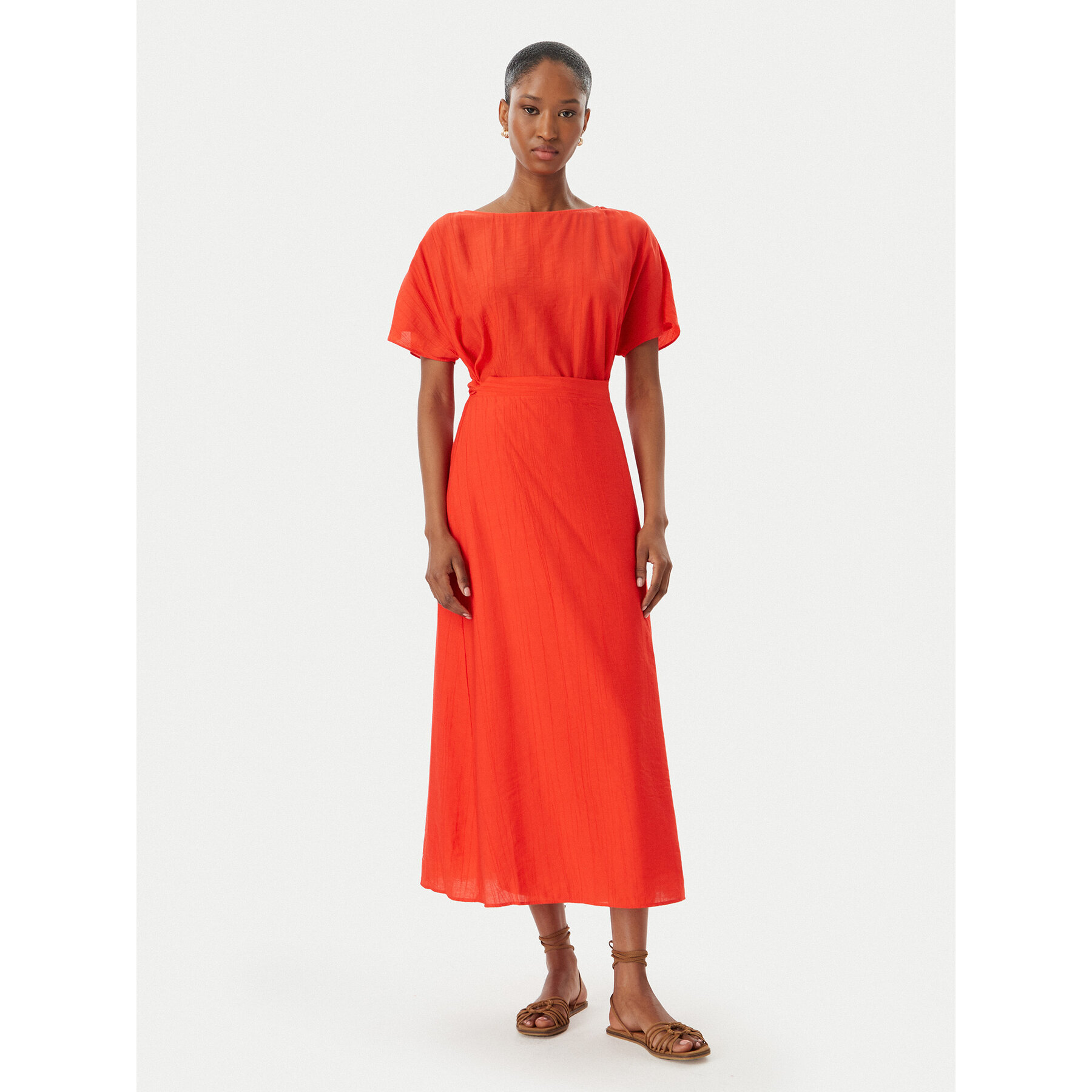 LOLA CASADEMUNT Sukienka codzienna MS2616020 Czerwony Regular Fit