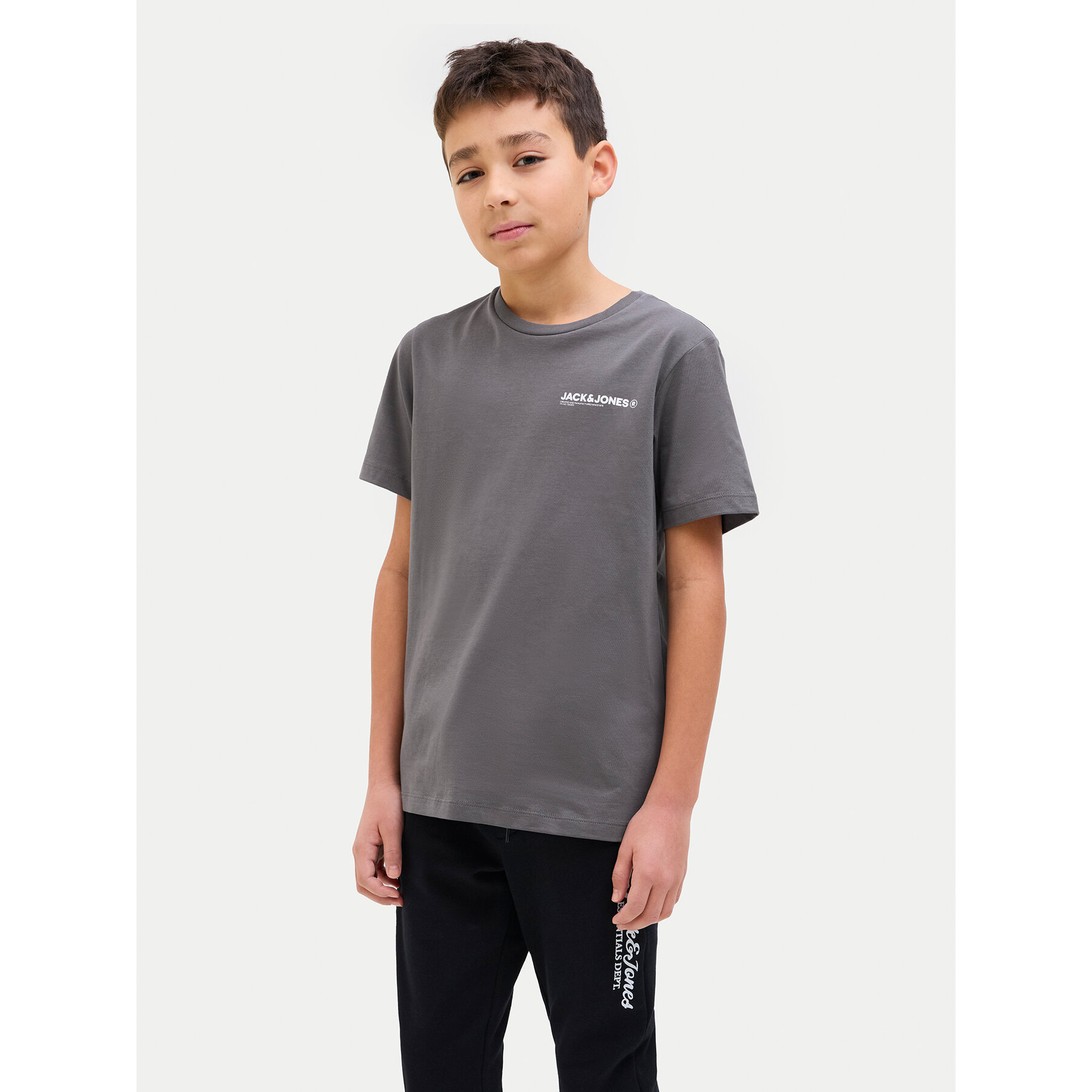 Jack & Jones Junior T-Shirt Hawaii 12269831 Szary Regular Fit