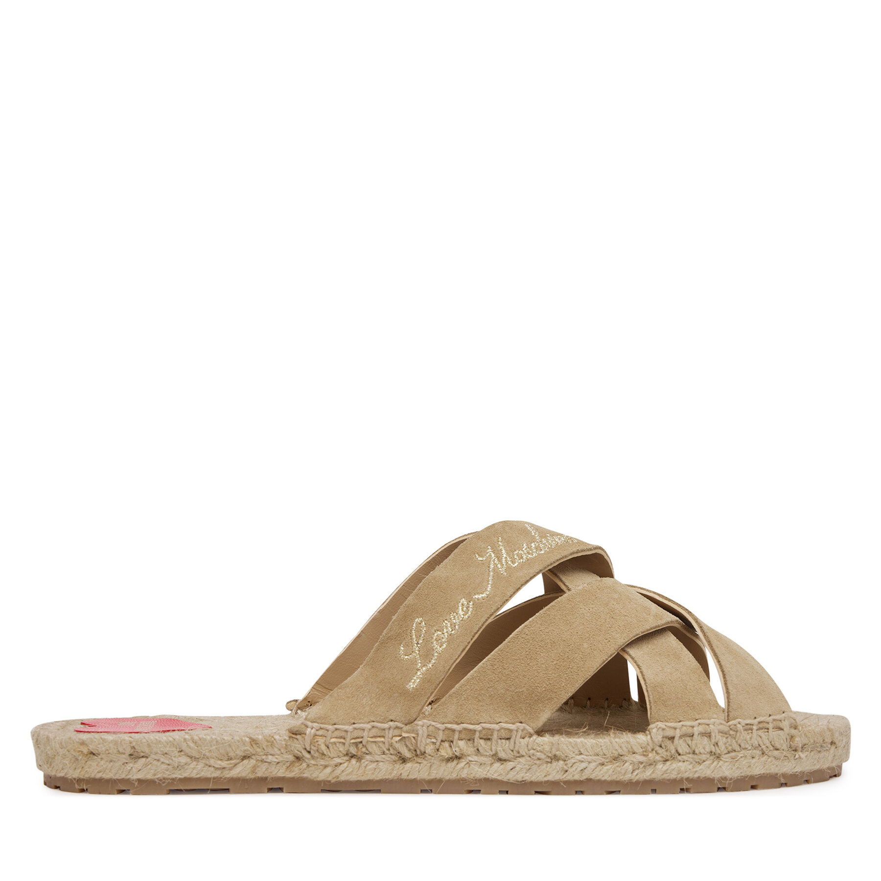 LOVE MOSCHINO Klapki JA28362G0MIG0104 Beżowy