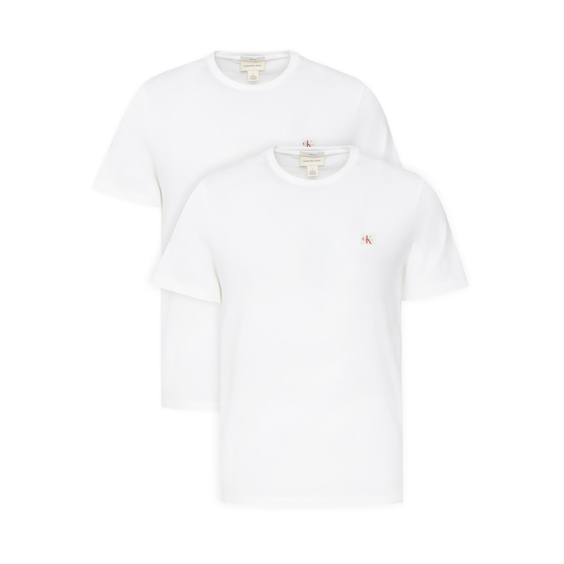 Calvin Klein Jeans Komplet t-shirtów LV04RD248G Biały Regular Fit