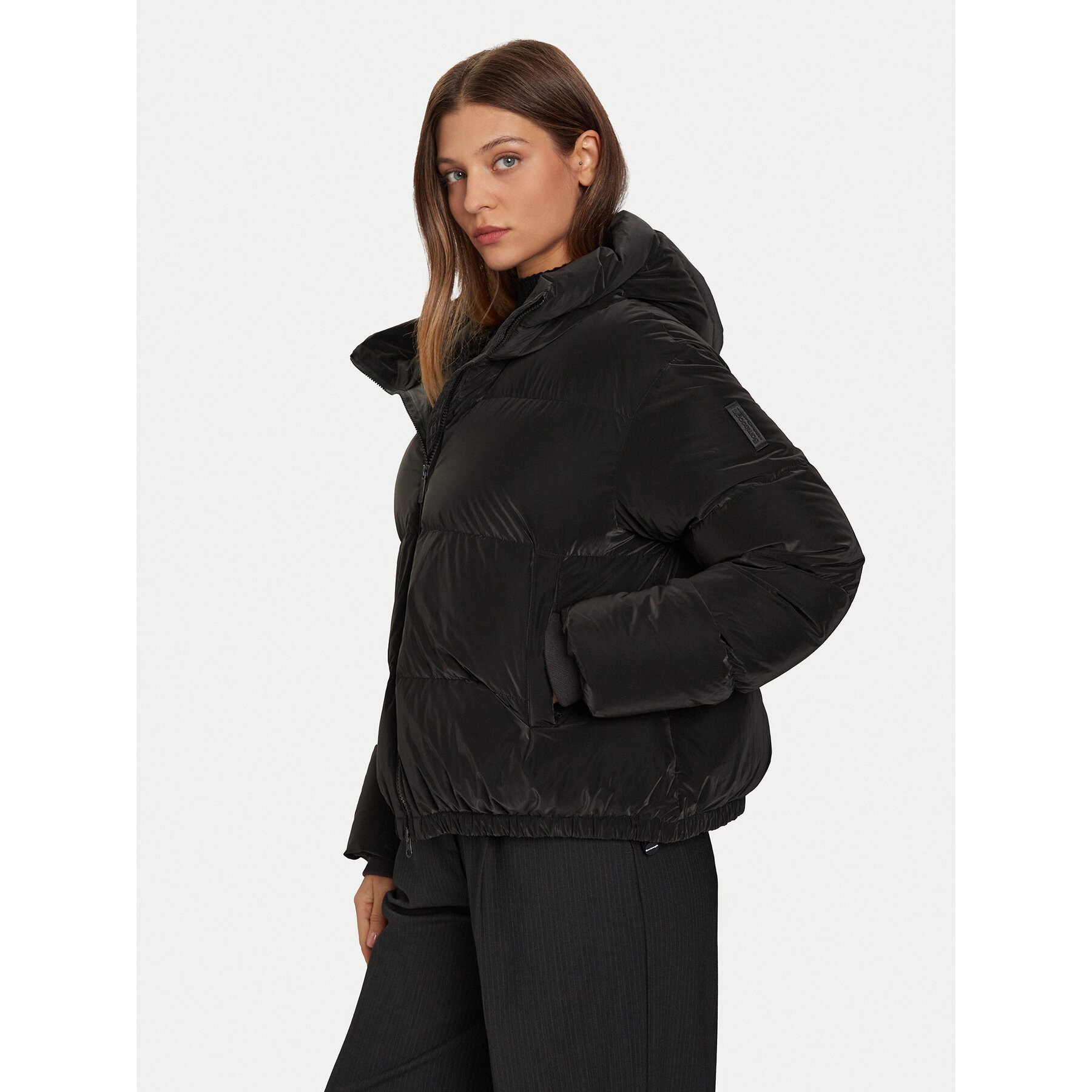 Bomboogie Kurtka puchowa Riga JW8139TGLP5 Czarny Regular Fit
