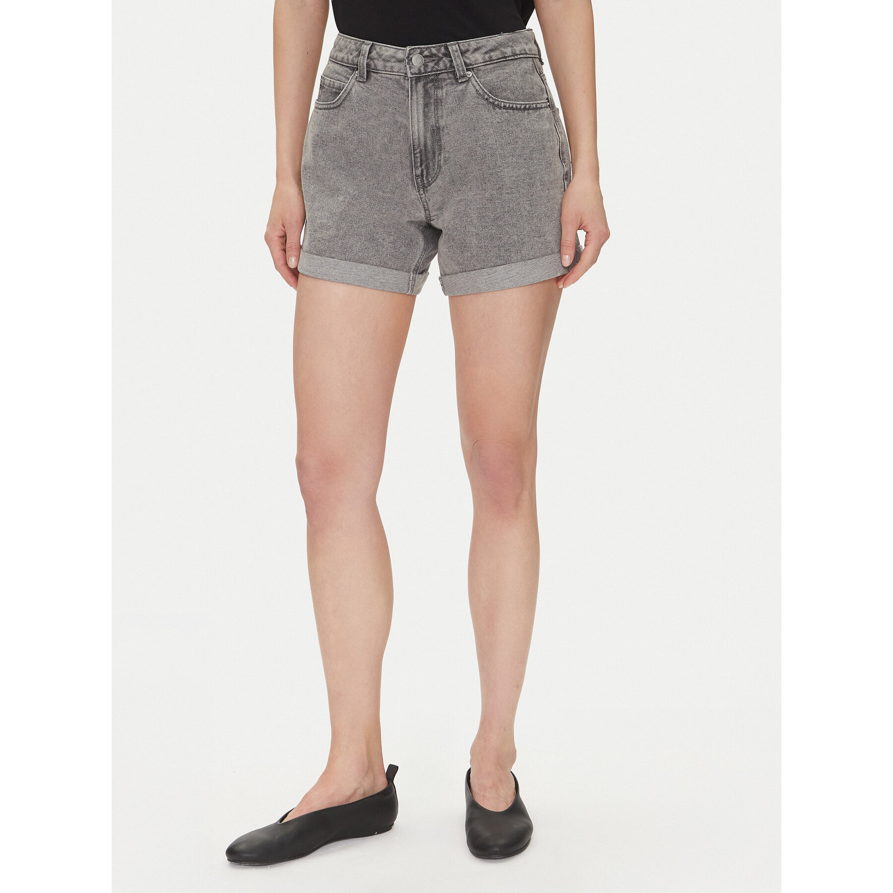 Vero Moda Szorty jeansowe Zuri 10279493 Szary Regular Fit