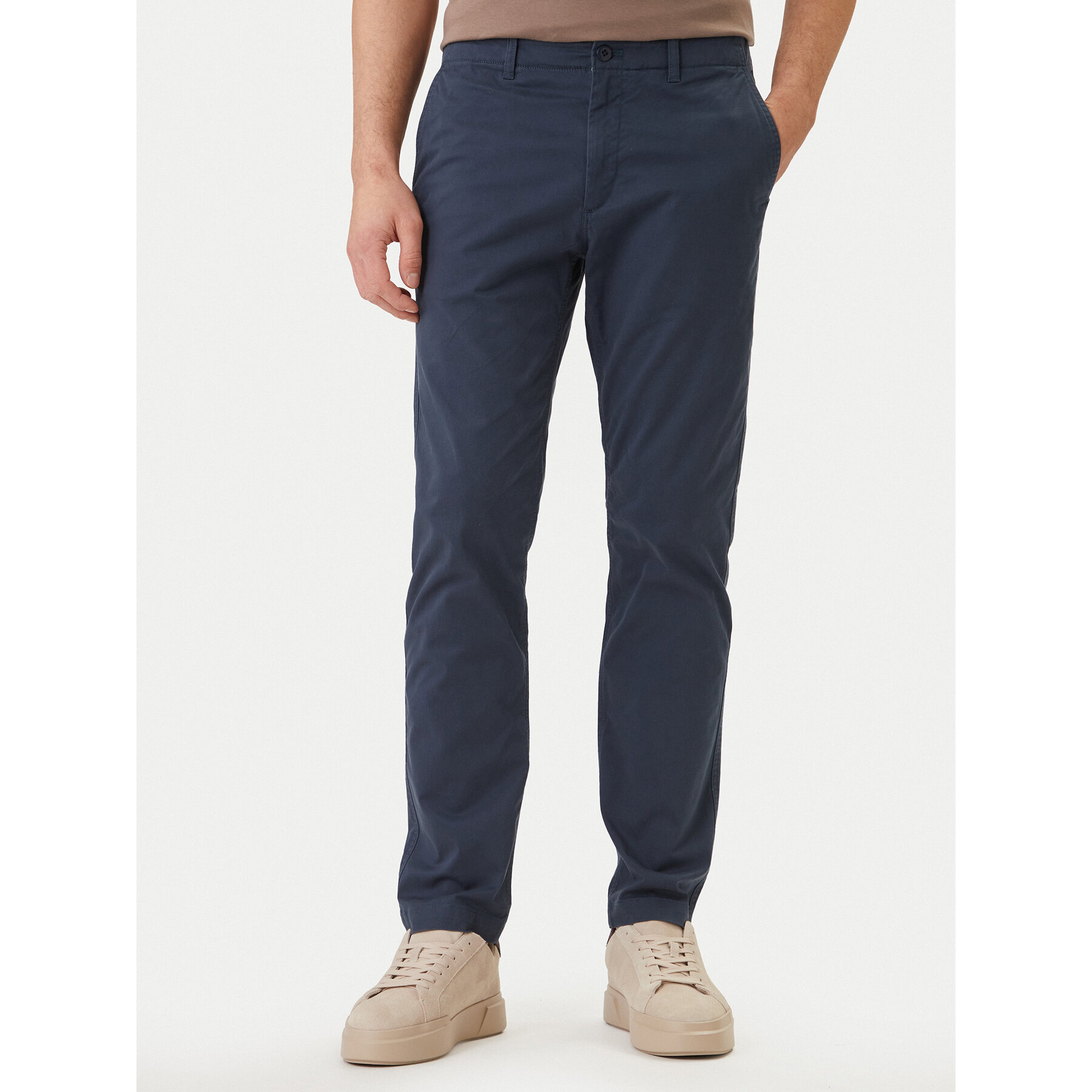 Calvin Klein Jeans Spodnie materiałowe LV04RF618G Granatowy Slim Fit