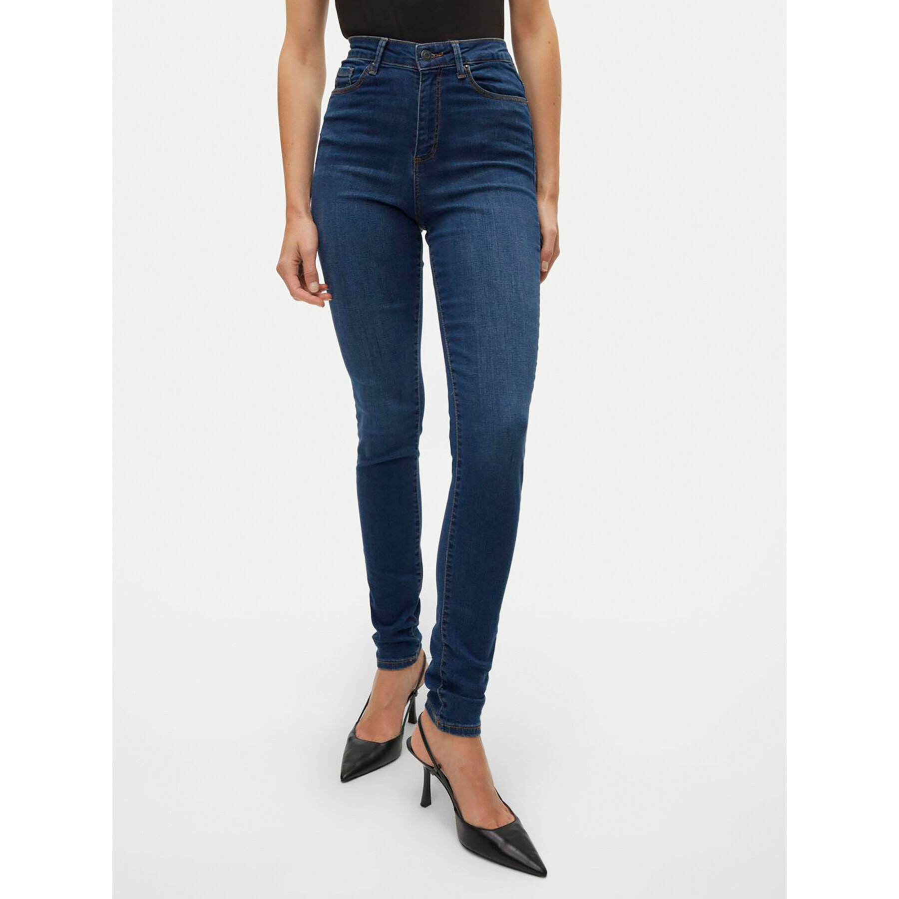 Vero Moda Jeansy Sophia 10193326 Niebieski Skinny Fit