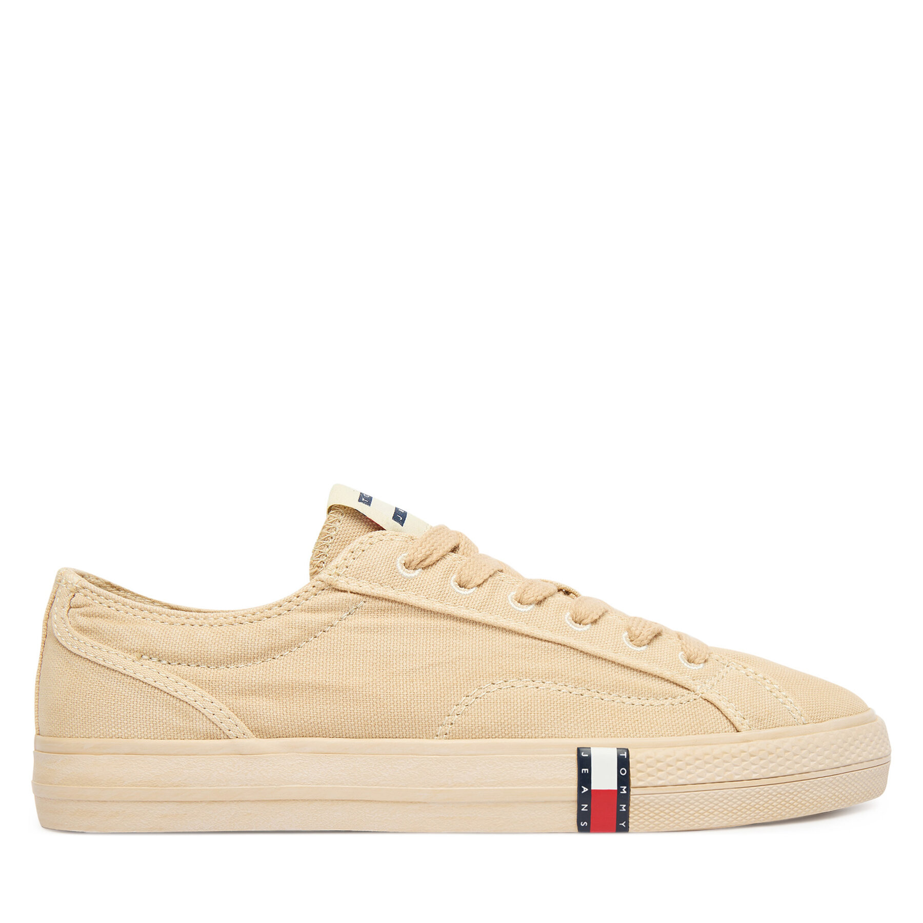 Tommy Jeans Tenisówki Archive Vulc Y2K Washed Canvas EN0EN02957 Beżowy