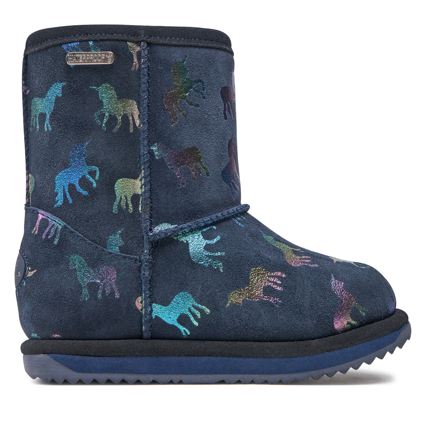 EMU Australia Śniegowce Rainbow Unicorn Brumby K12373 Granatowy