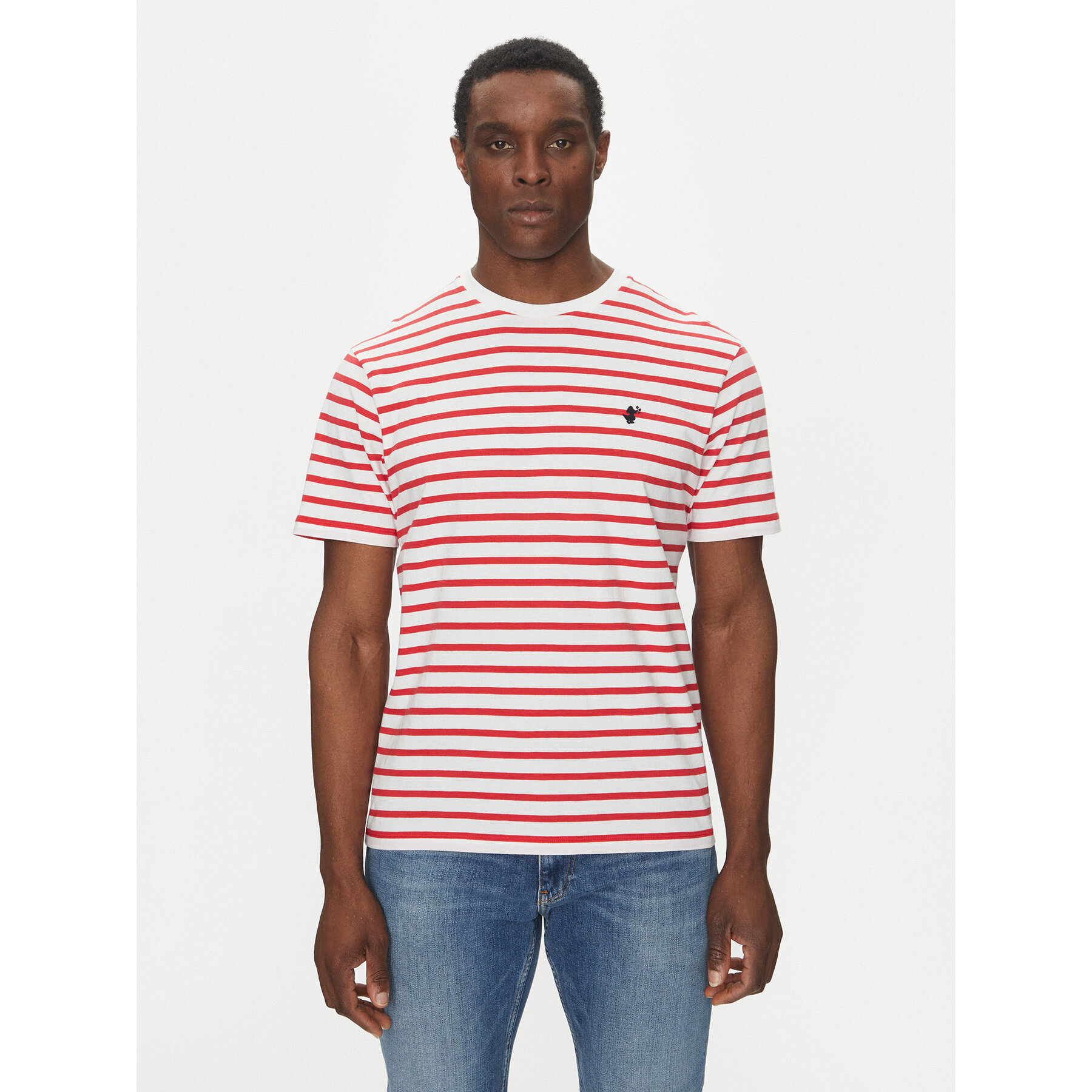 Save The Duck T-Shirt DT1743M BESY20 Czerwony Regular Fit