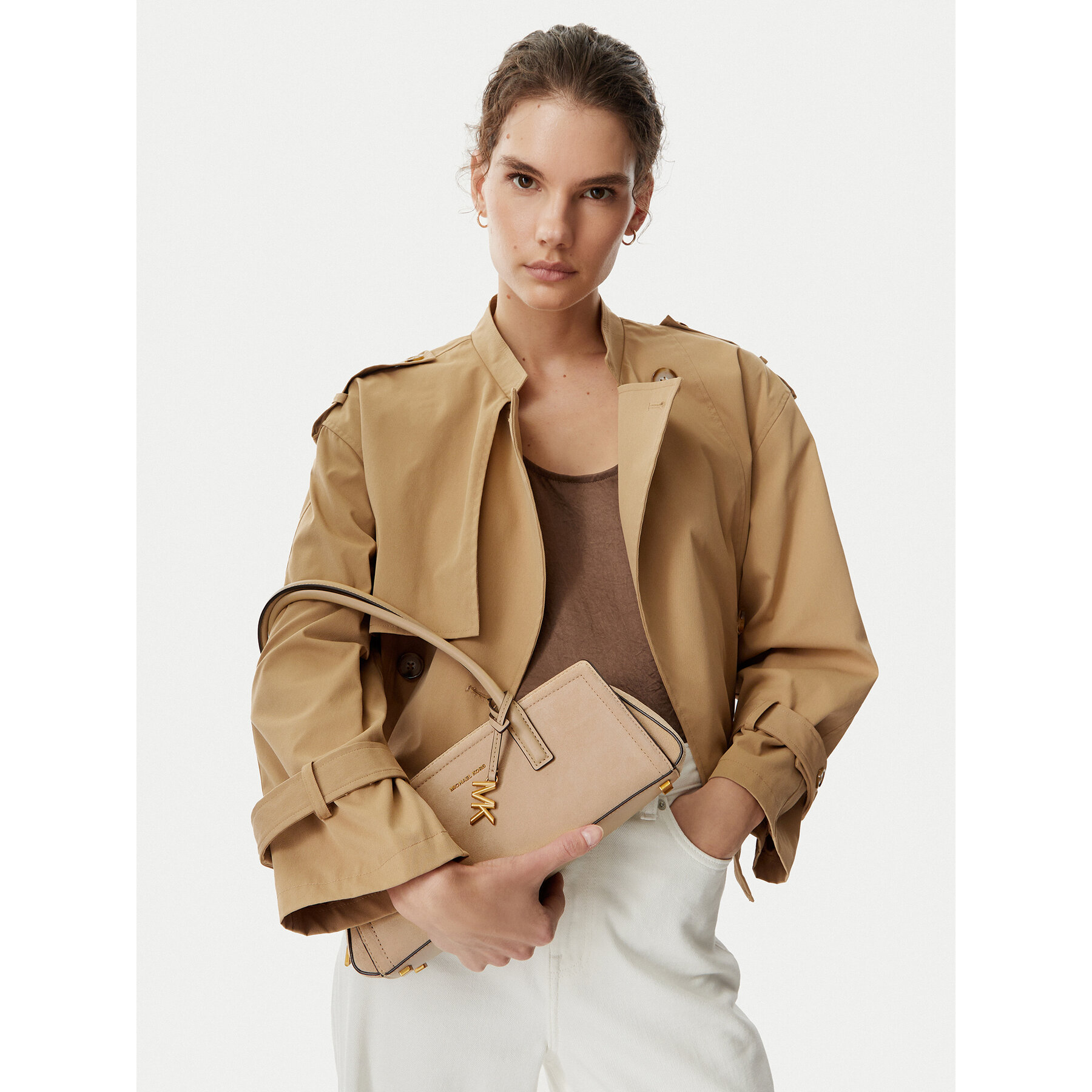 MICHAEL Michael Kors Torebka 30T6A9IT0S Beżowy
