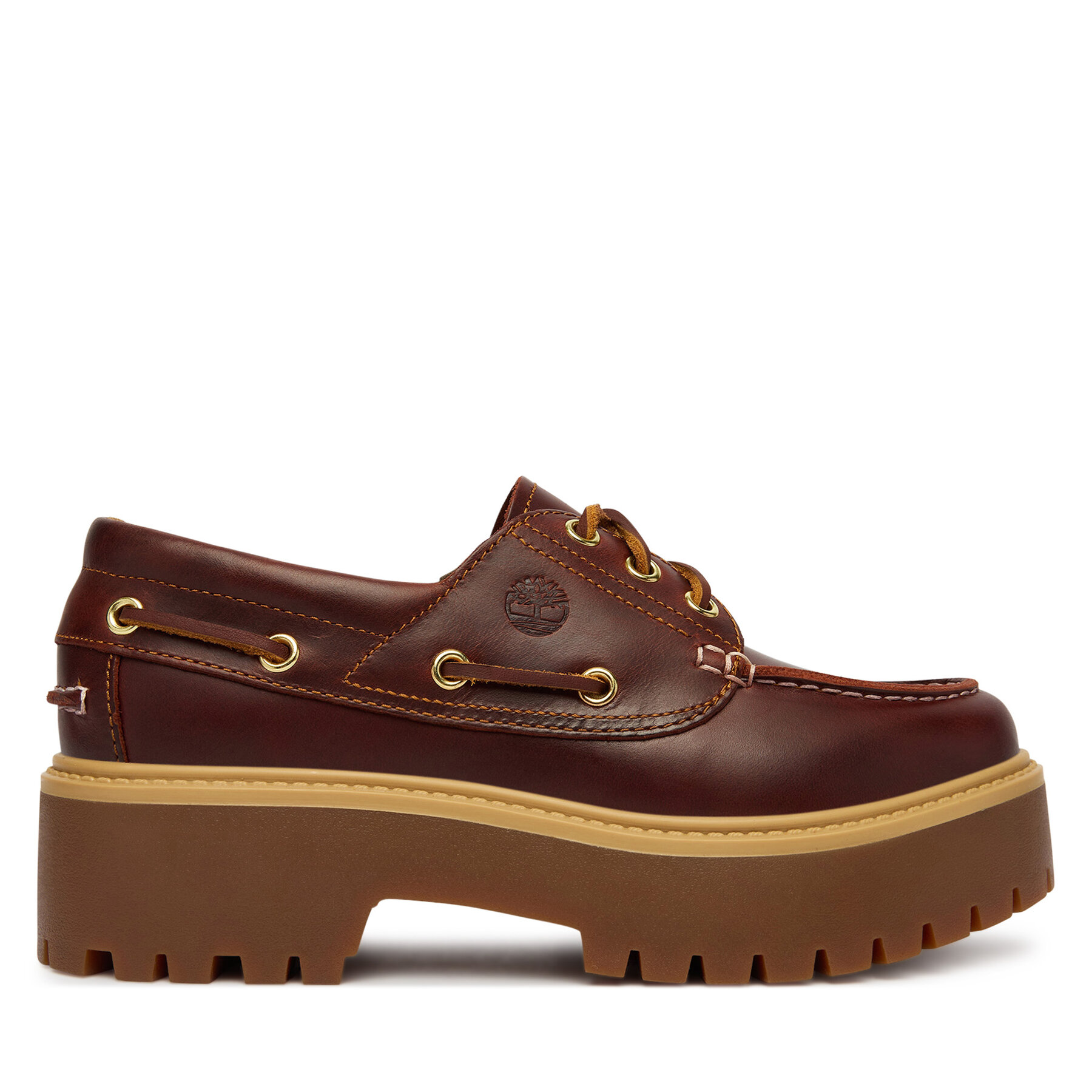 Timberland Loafersy Stone Street Boat TB0A2QDMD571 Brązowy