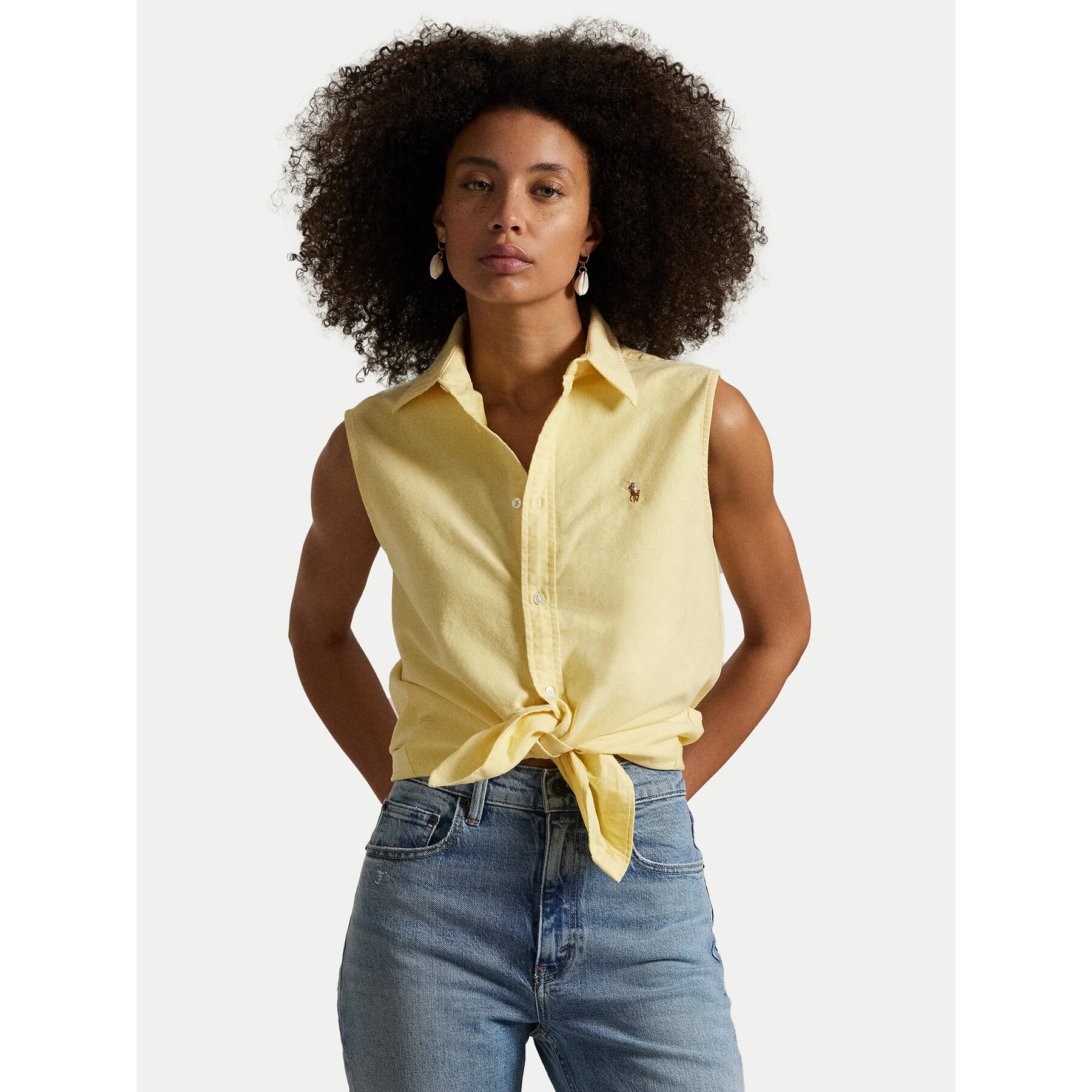 Polo Ralph Lauren Koszula 211968896004 Żółty Classic Fit