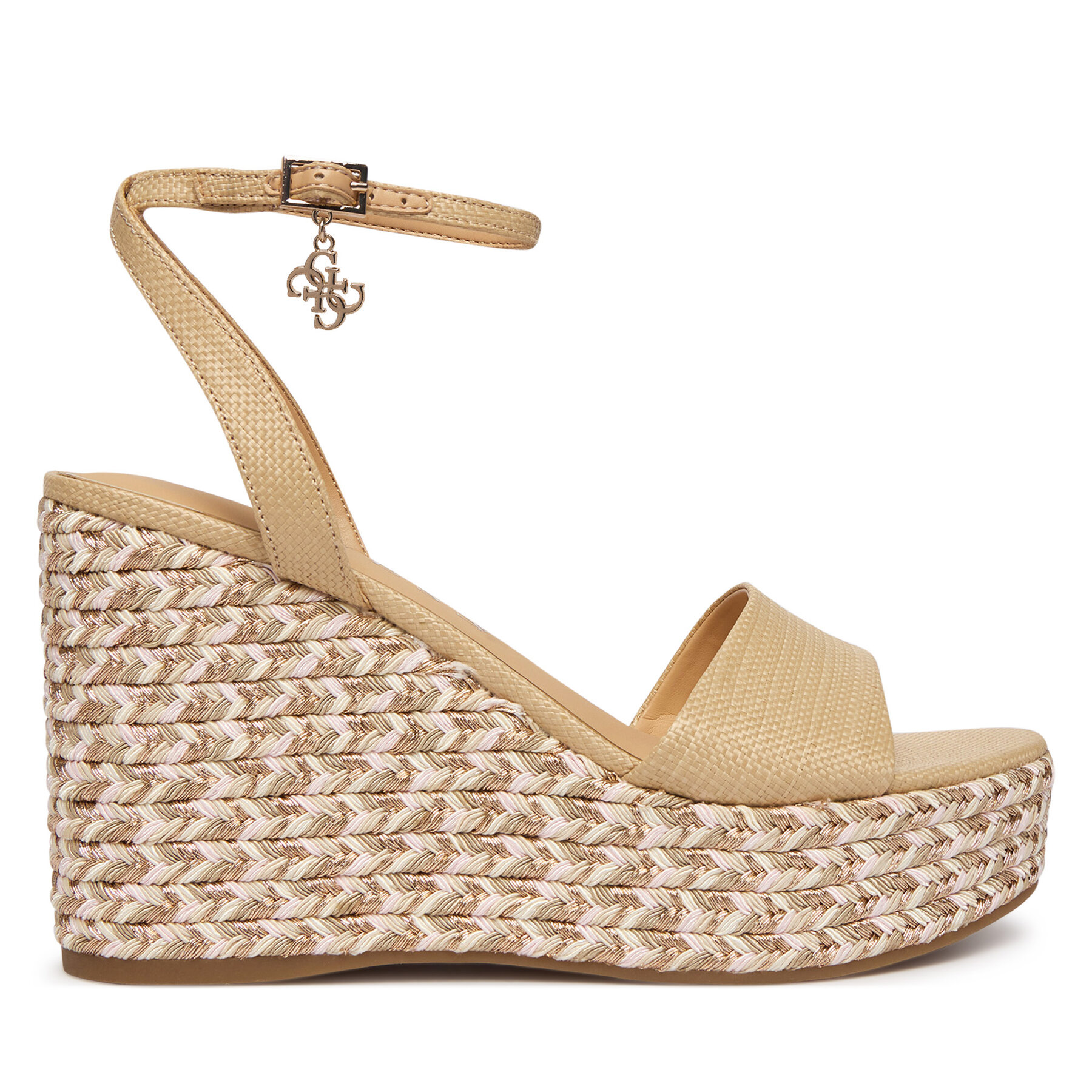 Guess Sandały FLJERL ELE04 Beżowy