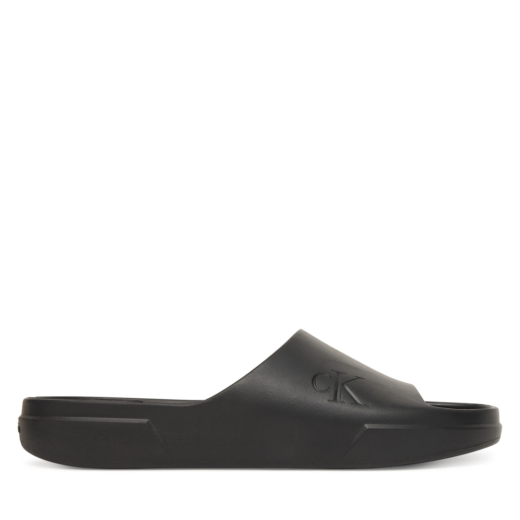 Calvin Klein Klapki *J Chunky Slide Onepiece Ru YM0YM01394 Czarny